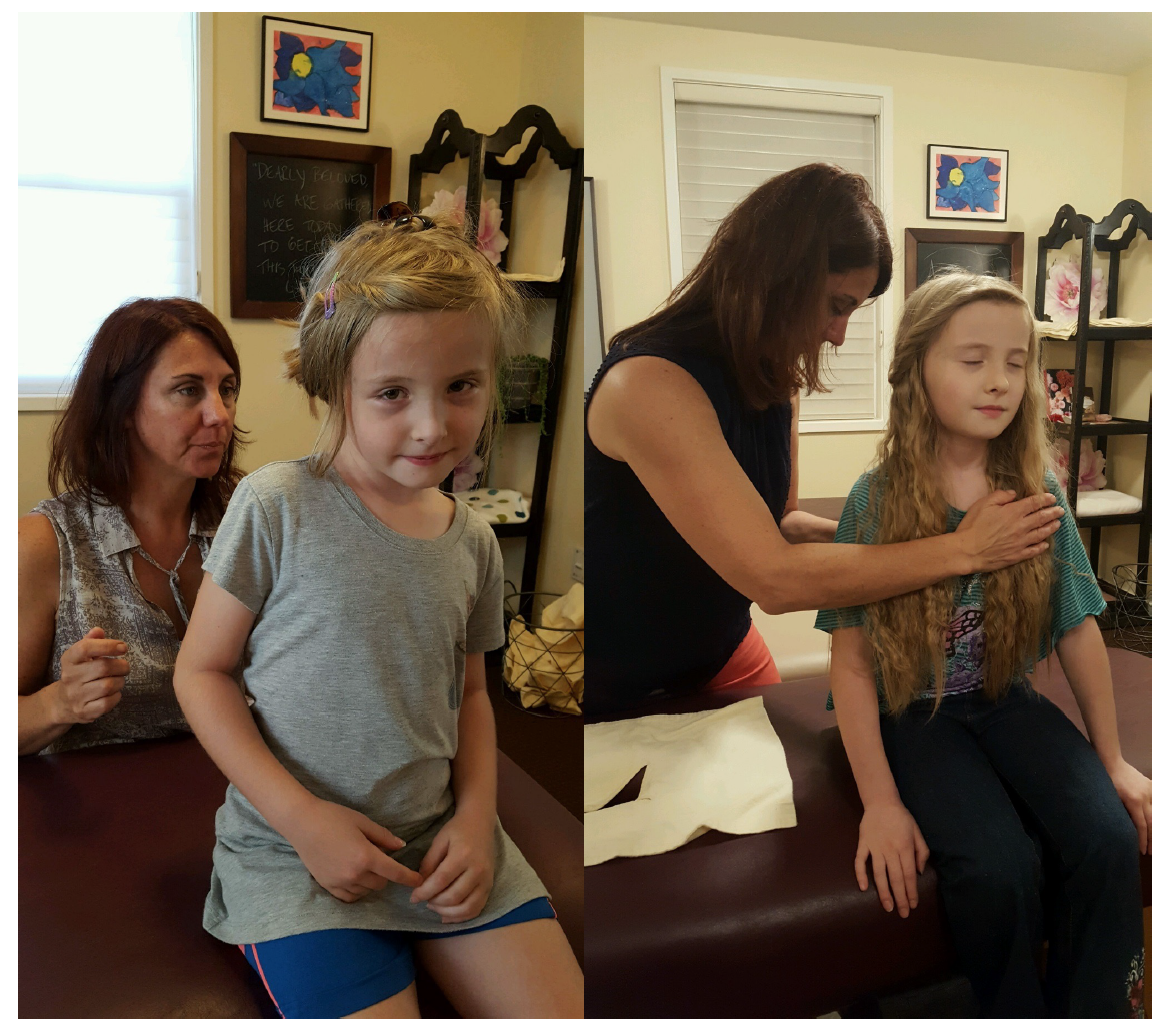 The photo on the left is Emma’s first visit to Dr. Melody in August and the one on the right was just around Thanksgiving. 