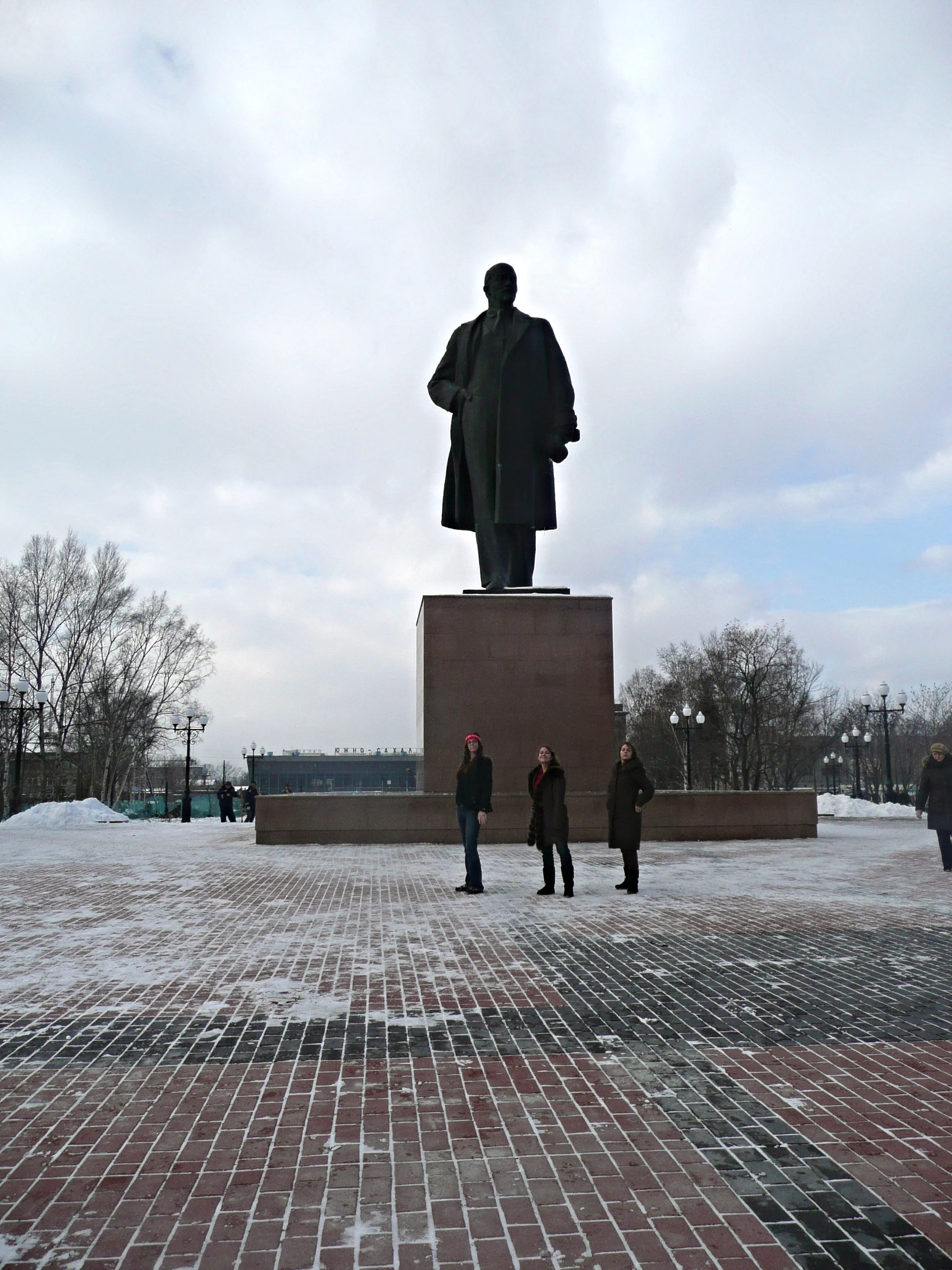 Statue of Lenin in Central Yuzhno Sakhalinsk