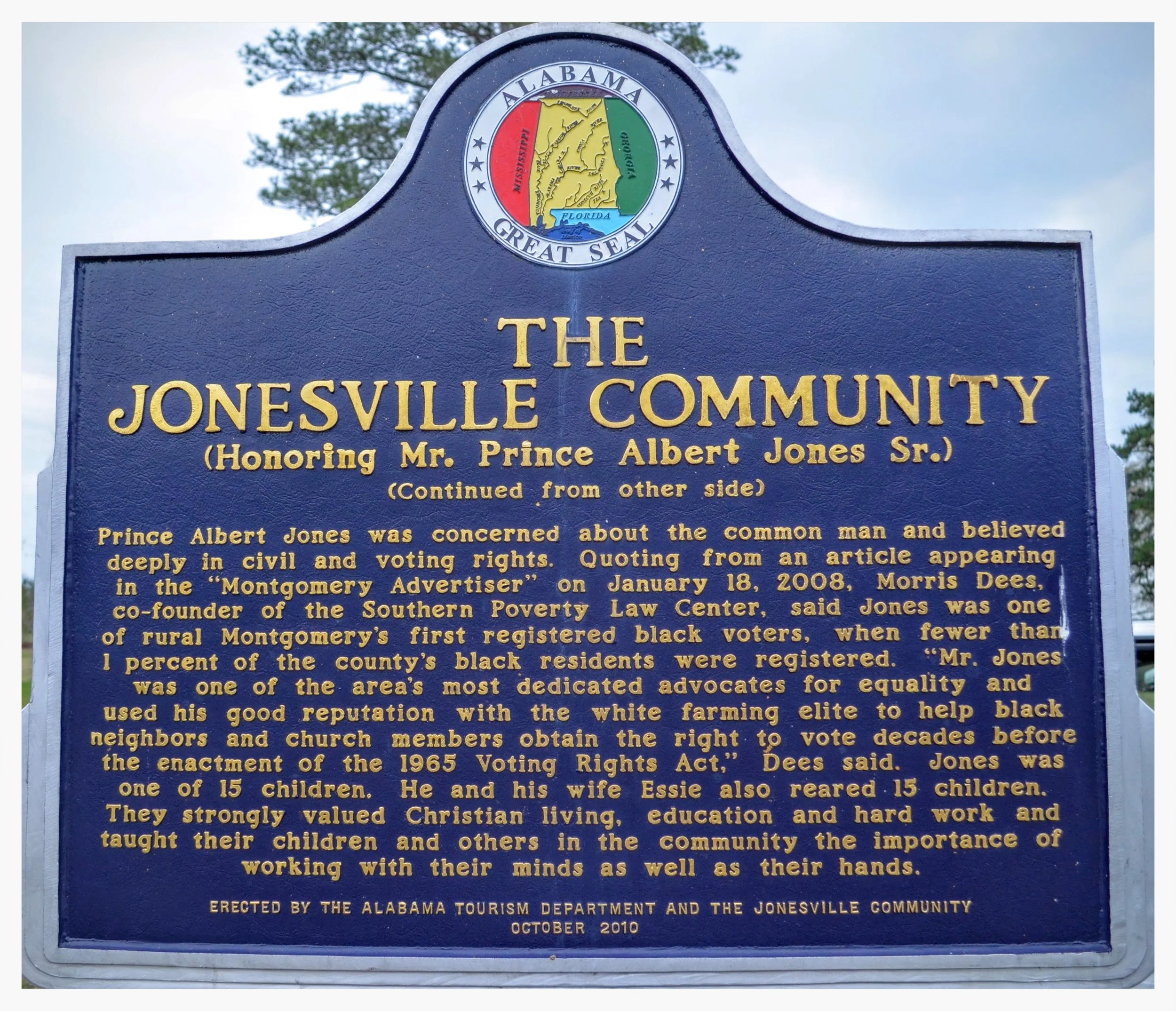 Jonesville Community — Goat Hill History