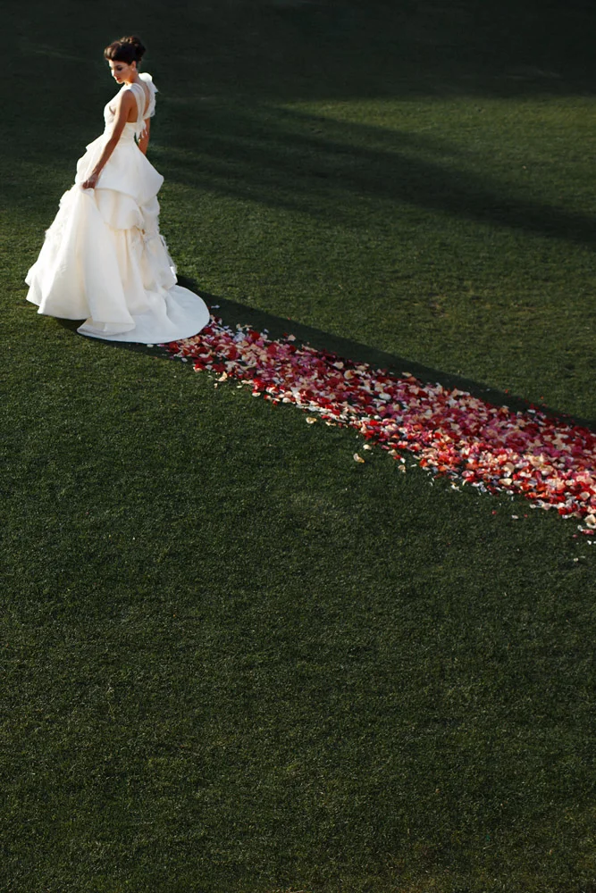 Wedding Flower Petals Designed by Eddie Zaratsian Lifestyle and Design, Photos by Apertura Photography
