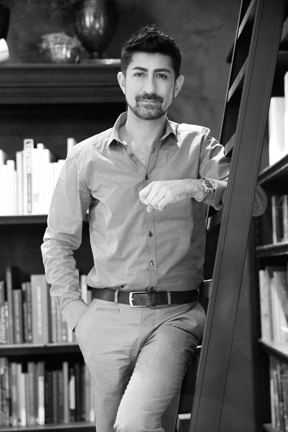 Eddie Zaratsian in his design studio