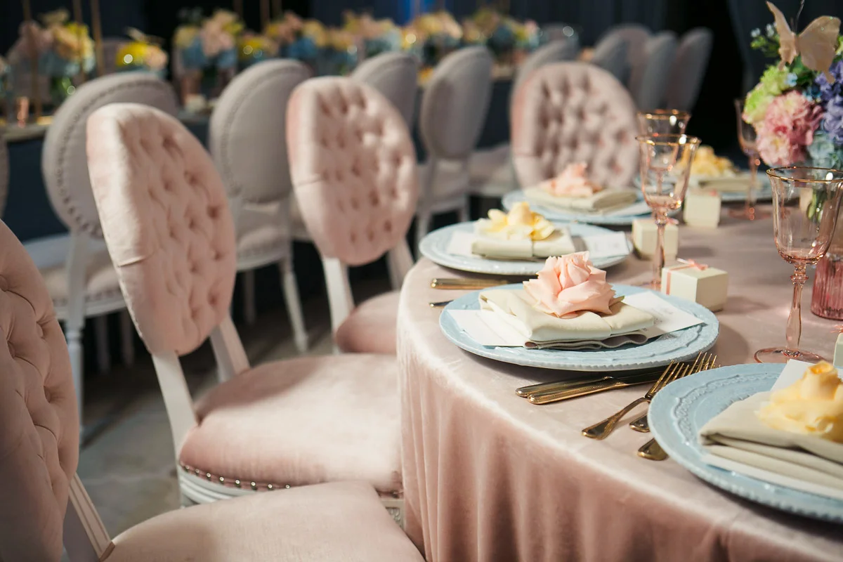 Spring butterfly themed baptism reception - floral design by Eddie Zaratsian