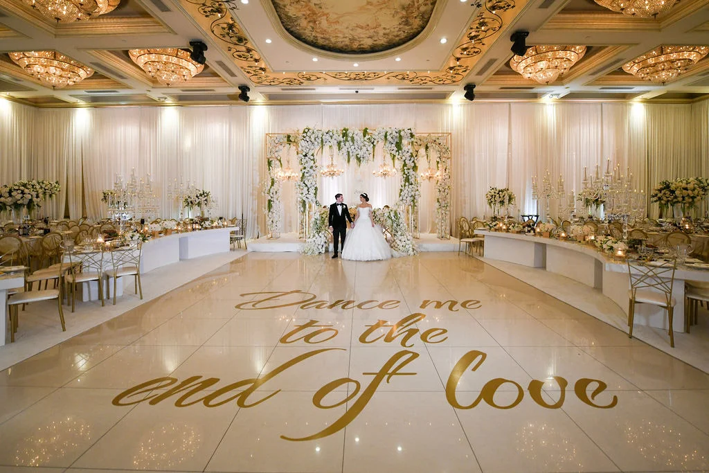 gold wedding reception dress