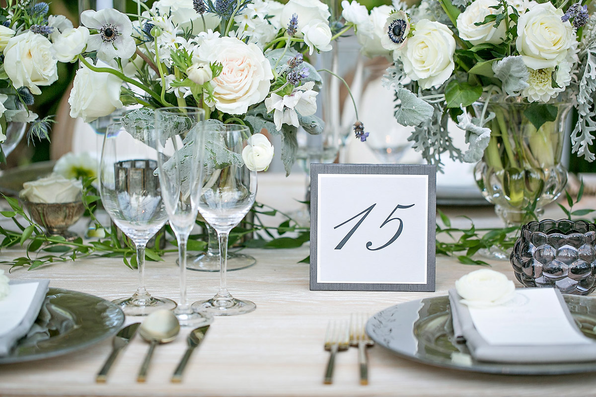 Rustic, organic Hotel Bel-Air wedding table scape designed by Eddie Zaratsian, Photo by Jessica Claire Photography