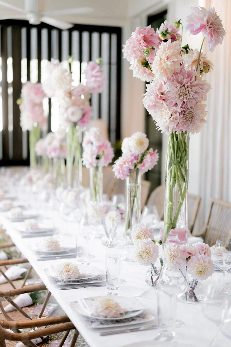 Lilit Cardanian & Elcie Cosmetics Lip Linyl launch party - pink party table settings by Eddie Zaratsian, photo by RTG Photography