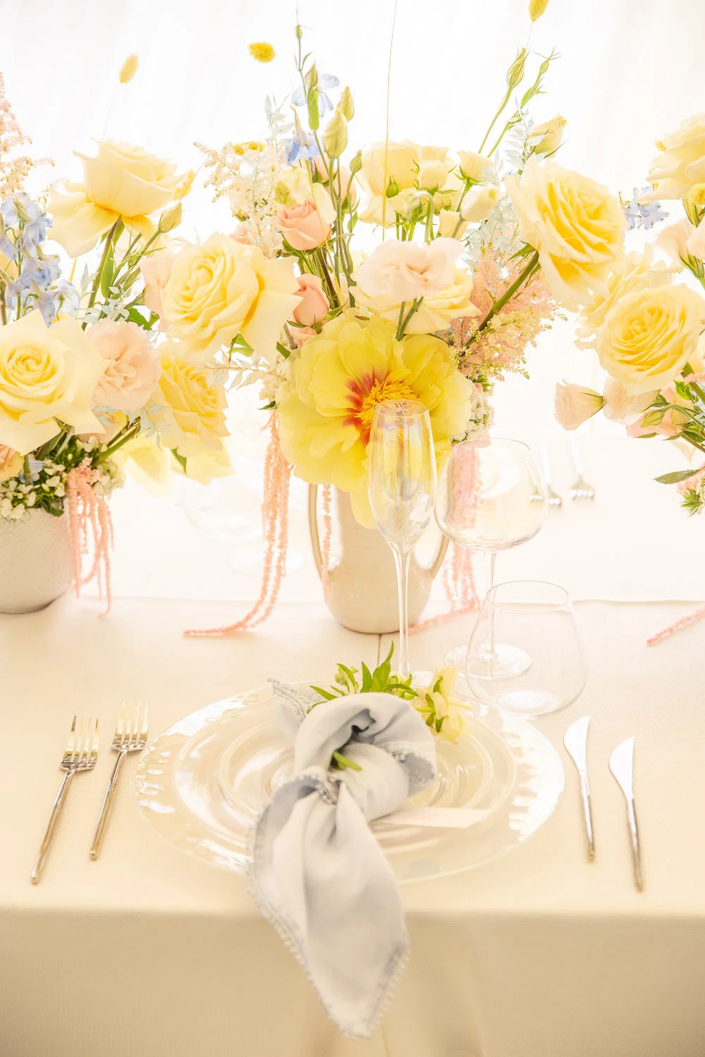 Pastel Yellow Pink Blue 1st Birthday Floral Inspiration Eddie Zaratsian Lifestyle Design