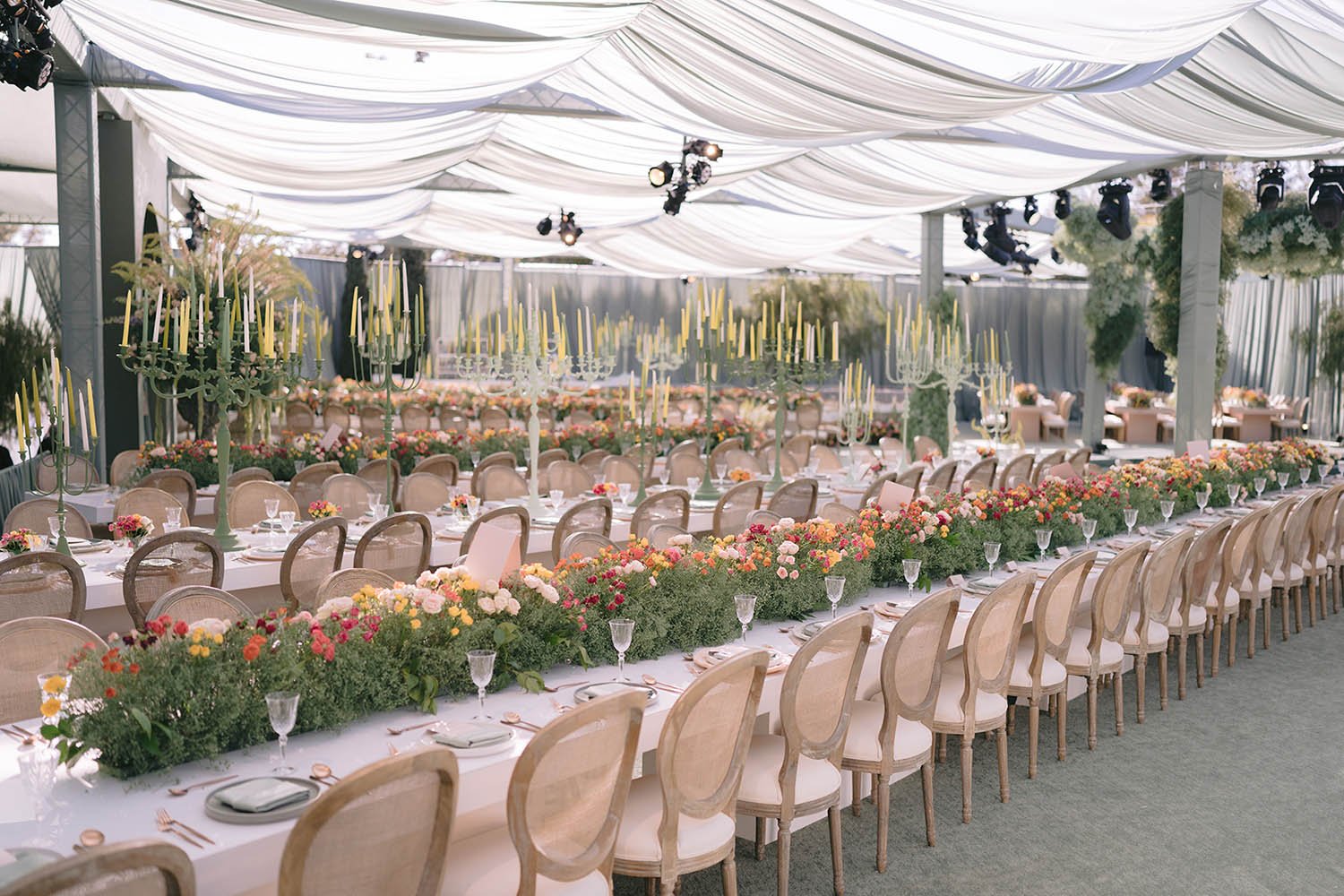 Colorful spring wedding floral color palette - an LA reception designed by Eddie Zaratsian Lifestyle and Design