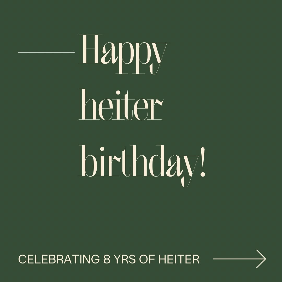 Thank you for all the birthday love!

heiter turned 8 earlier this week, the @heitersociety turned 2 the week before and I celebrated my 37th birthday yesterday. 

So far the celebrations involved cake (lots of it) and sharing celebratory heiter prom