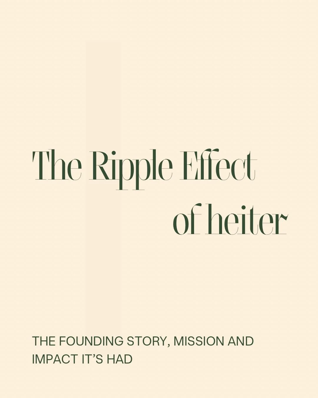 After my burnout in late 2015 and realising that small moments of joy (heiter moments) have a positive effect on my wellbeing, I founded @heitermagazine. With heiter, I made it my mission to inspire others to live and style their lives in a way that 