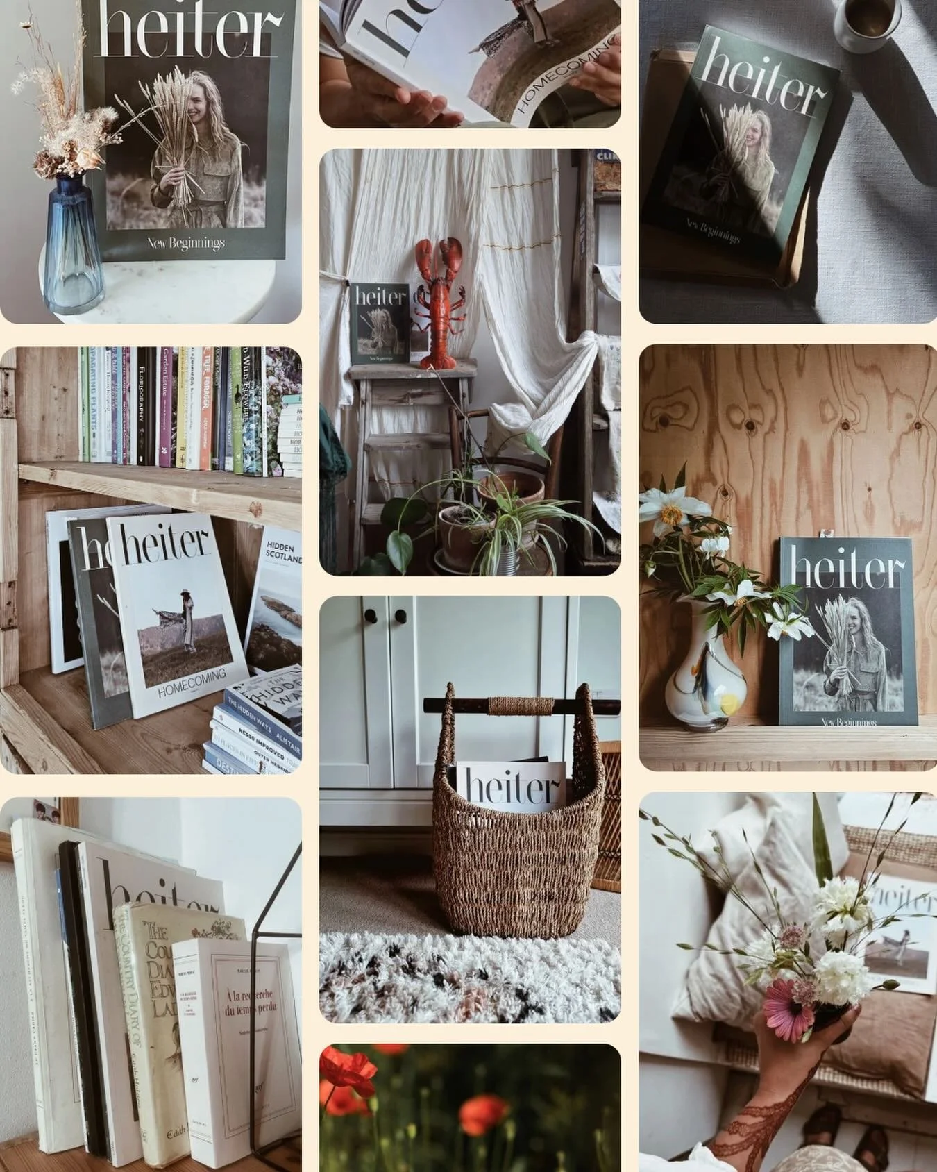 One of our favourite parts of running heiter is seeing our print magazines in your homes. 

Please continue to share your photos with us. No matter if it&rsquo;s through stories, on the grid or via DM - we love them all!

Be heiter!

P.S. you can now