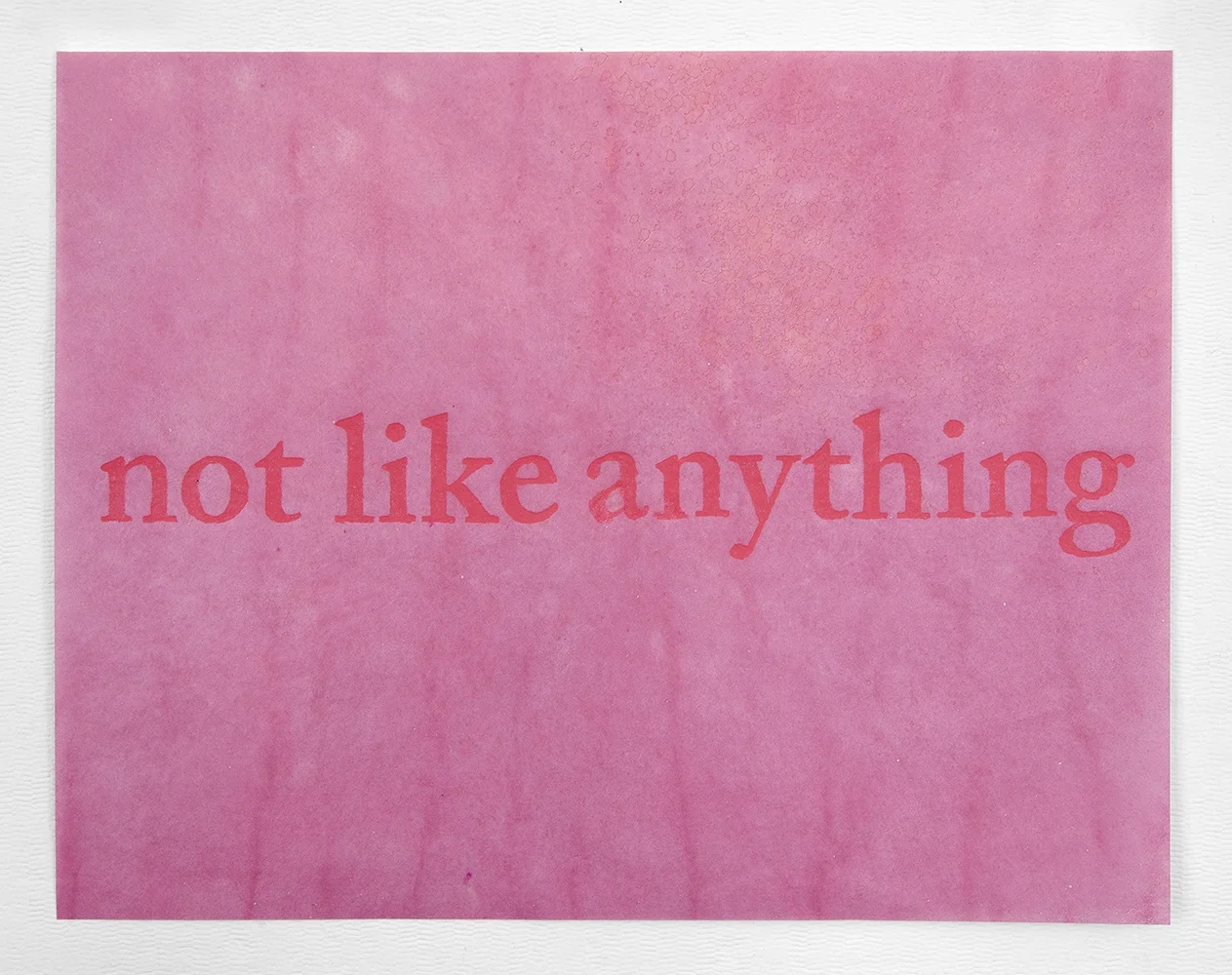 not like anything