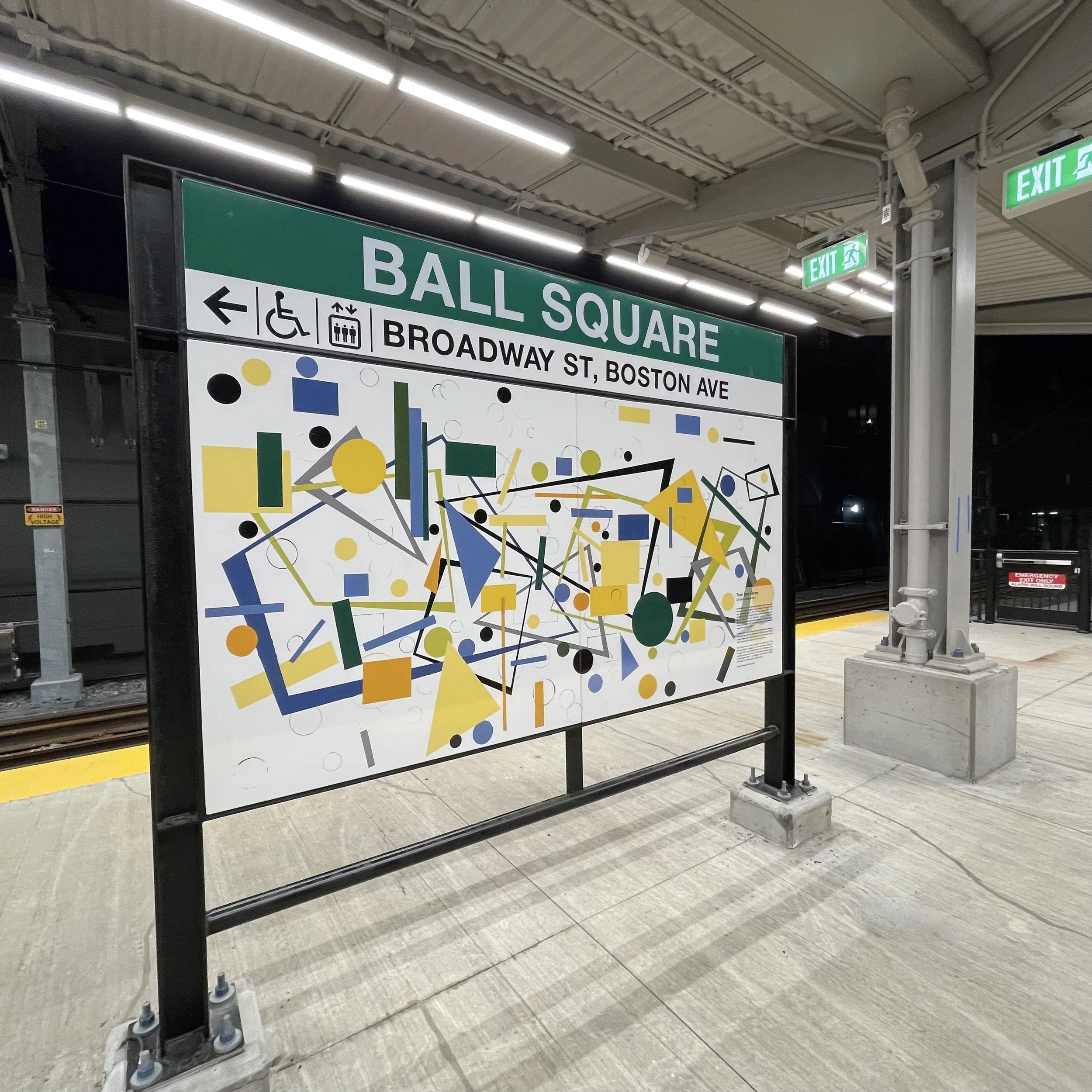  Public Art at Balll Sq Station, Somerville, MA 