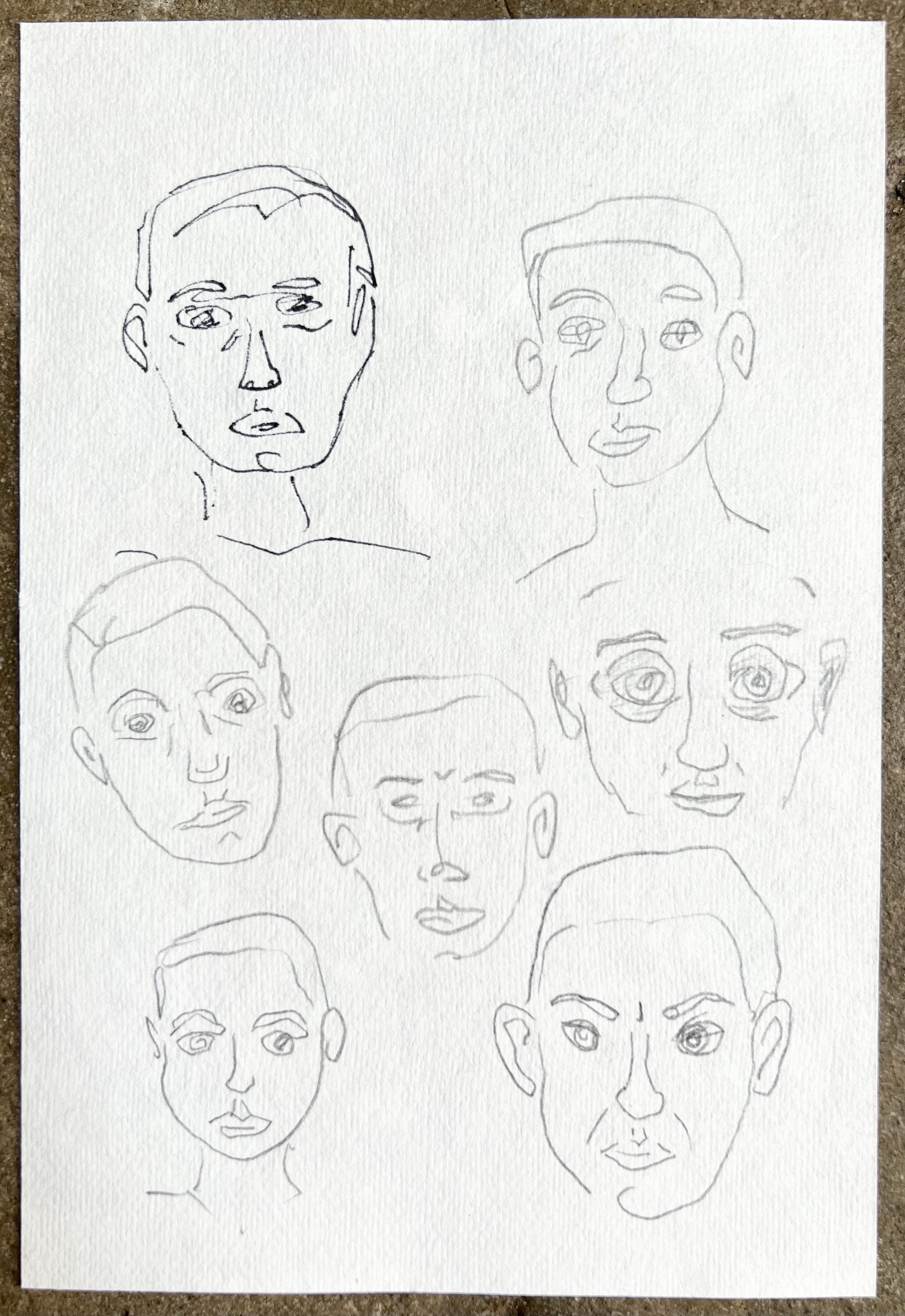 Head studies ii (reverse of Head studies iii)