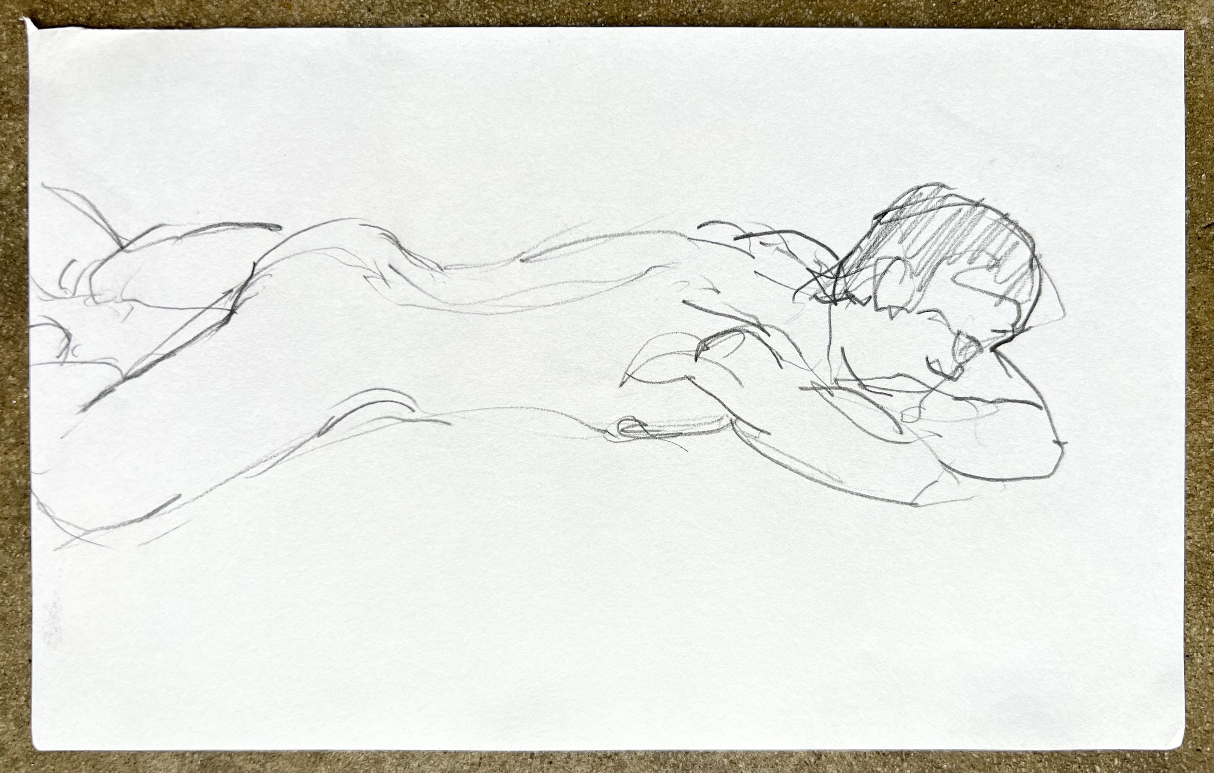 Nude male study iv (reverse of Nude male study iii)