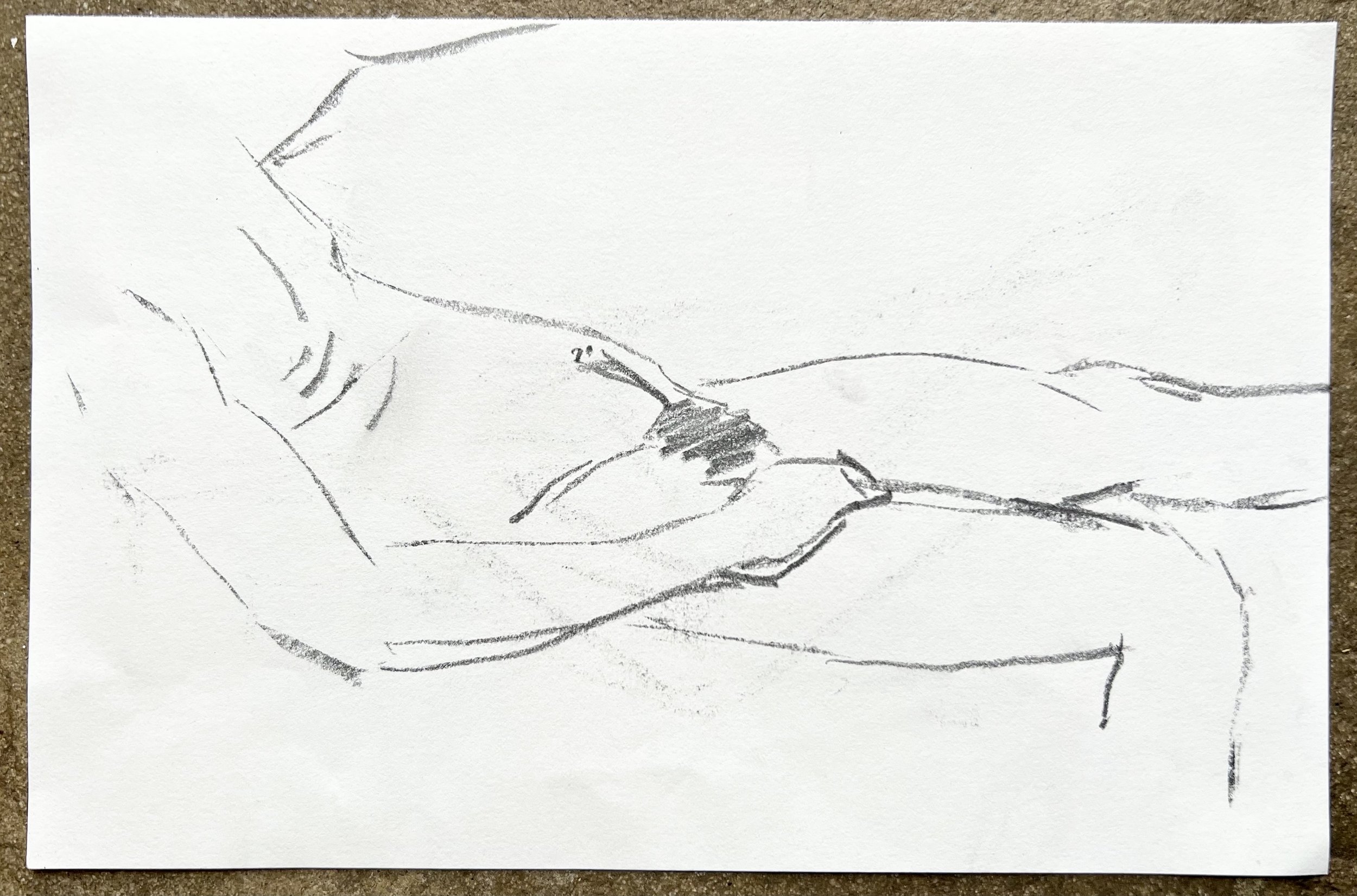 Male figure study ii (reverse of Male figure study i)