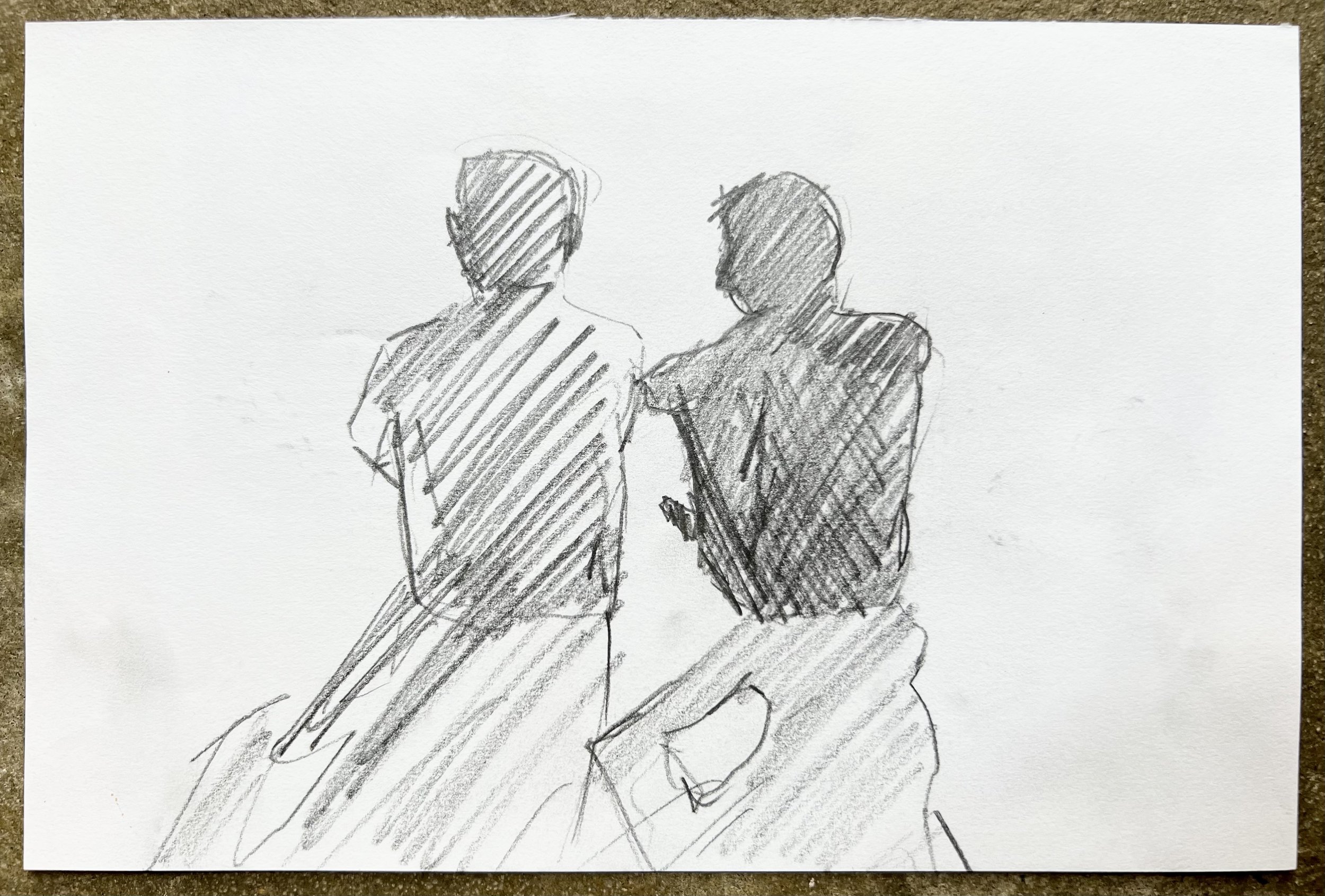 Couple study i (reverse of Male gesture vii)