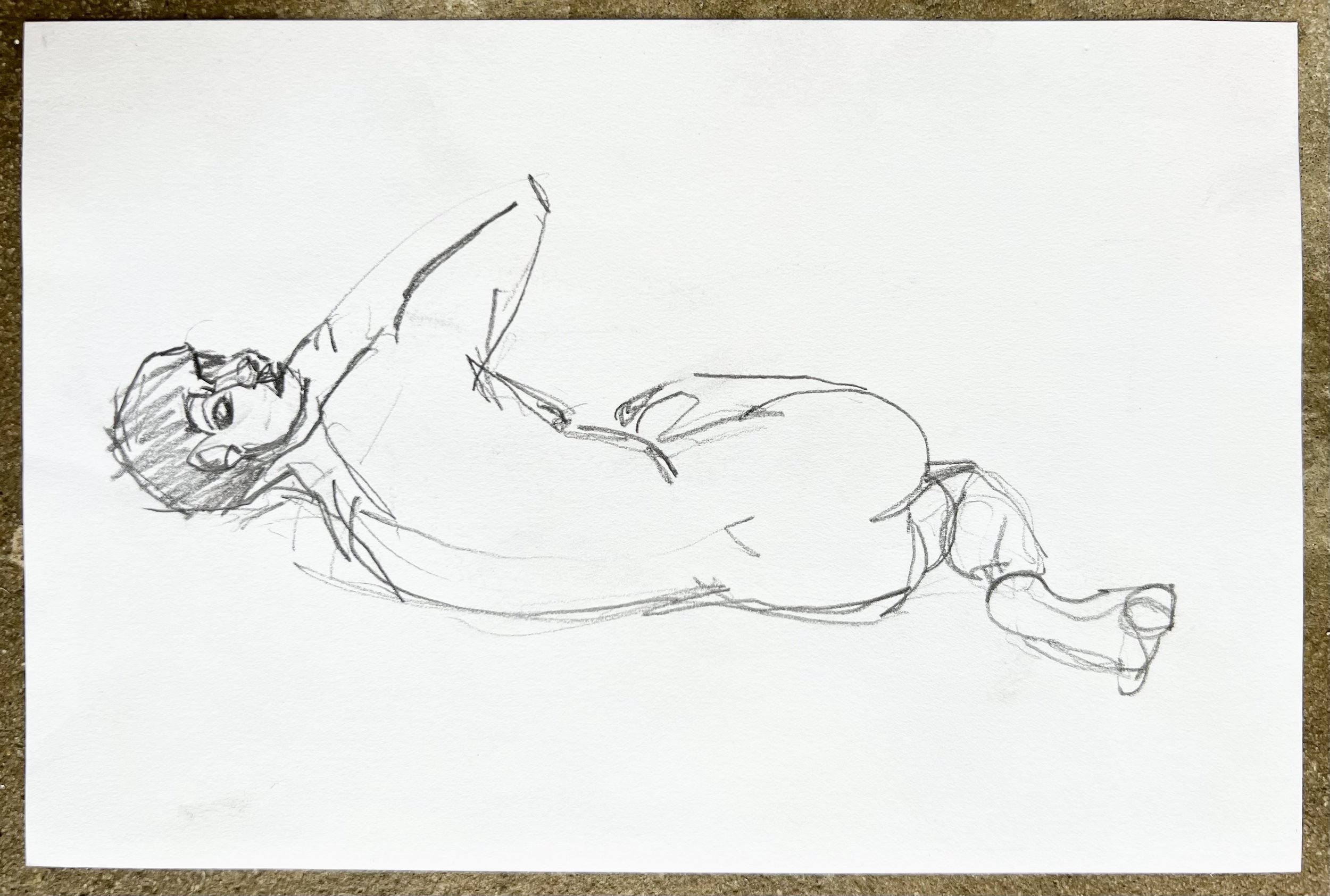 Reclining study (reverse of Chest up study)