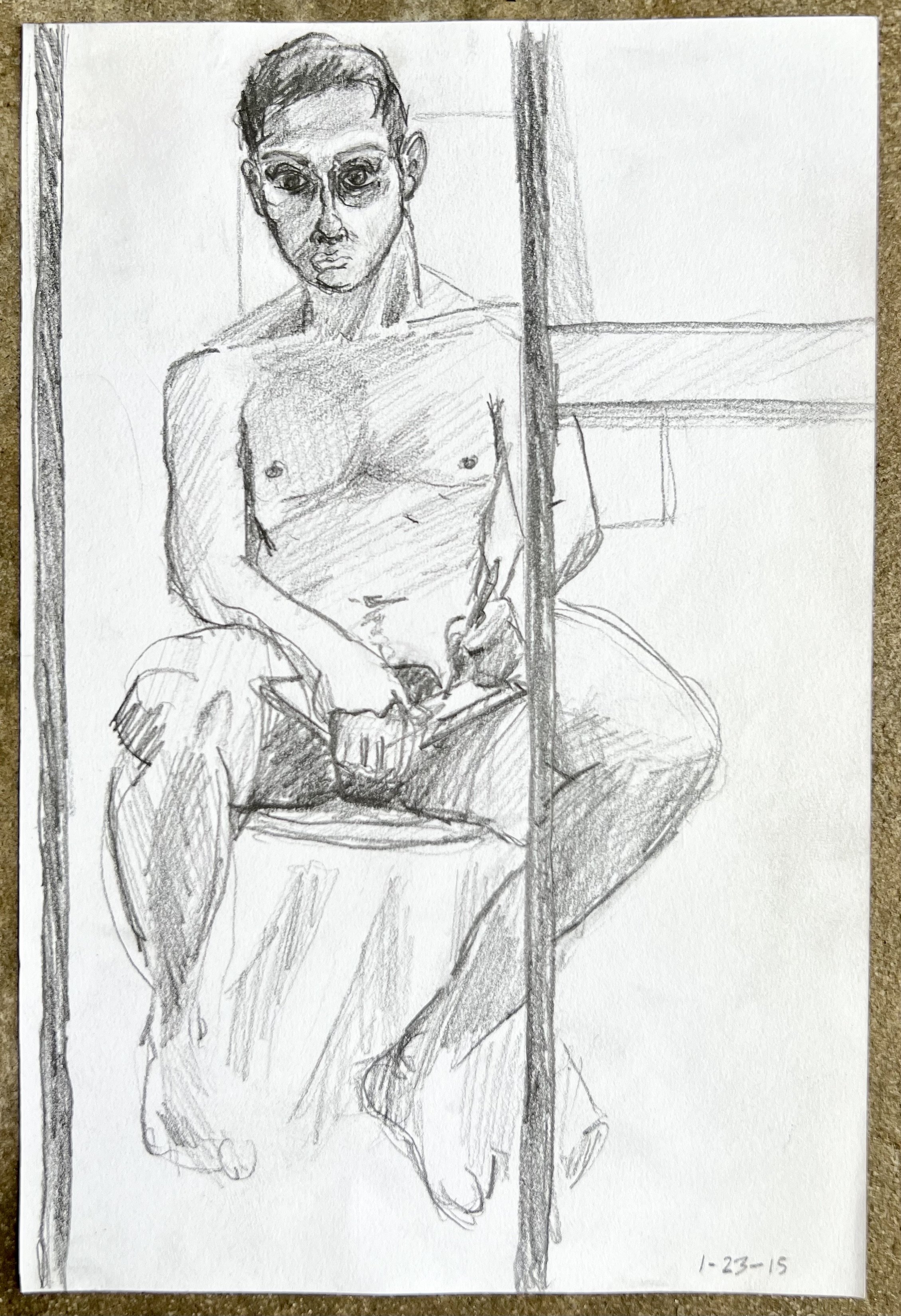 Nude self-portrait