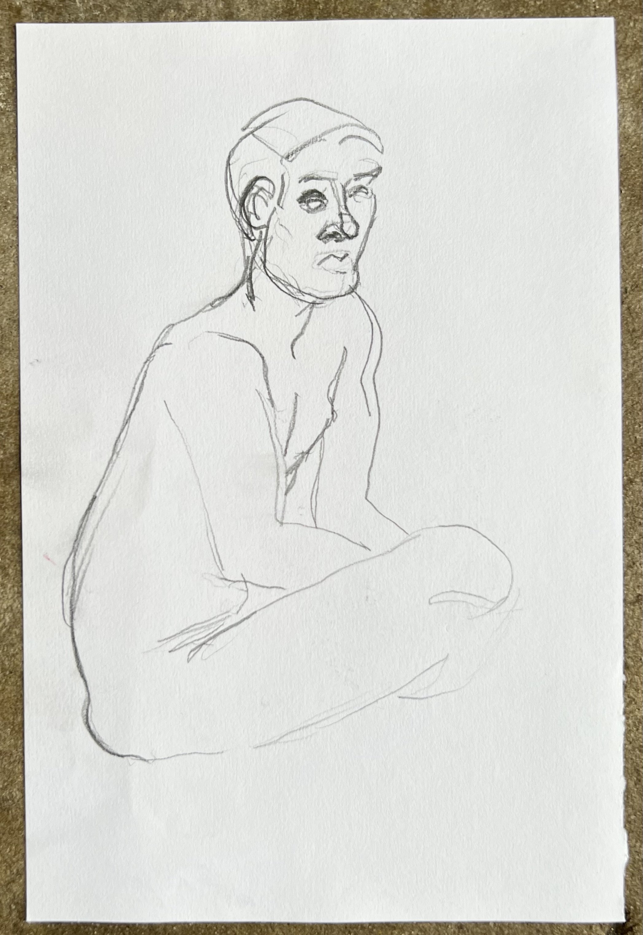 Male figure study xvii