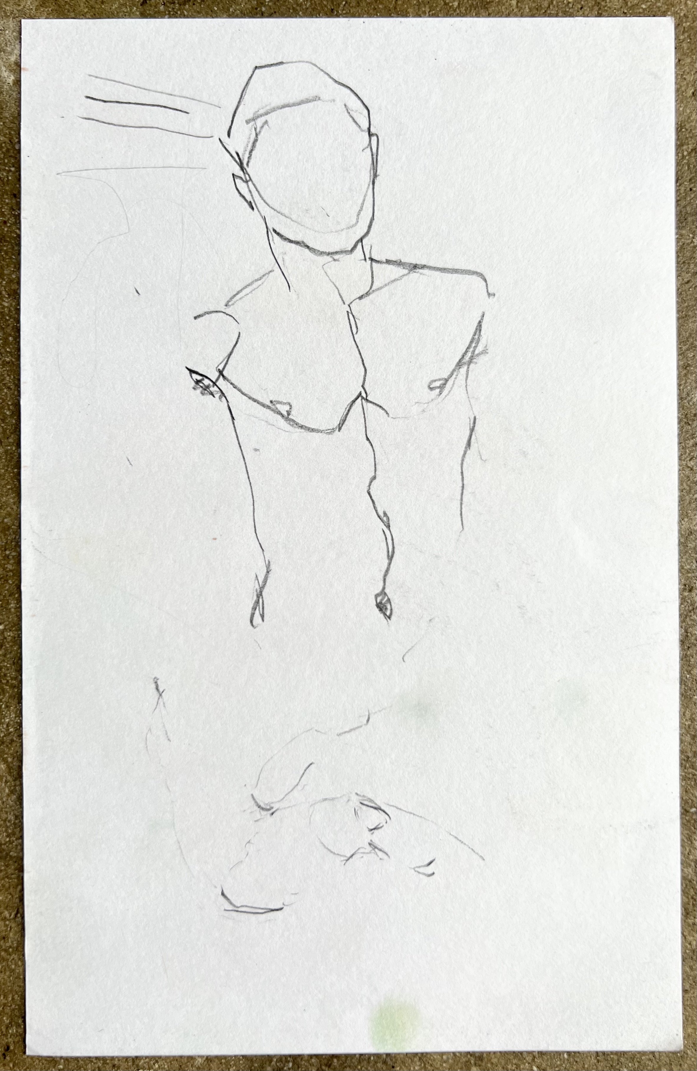 Male figure study xiv