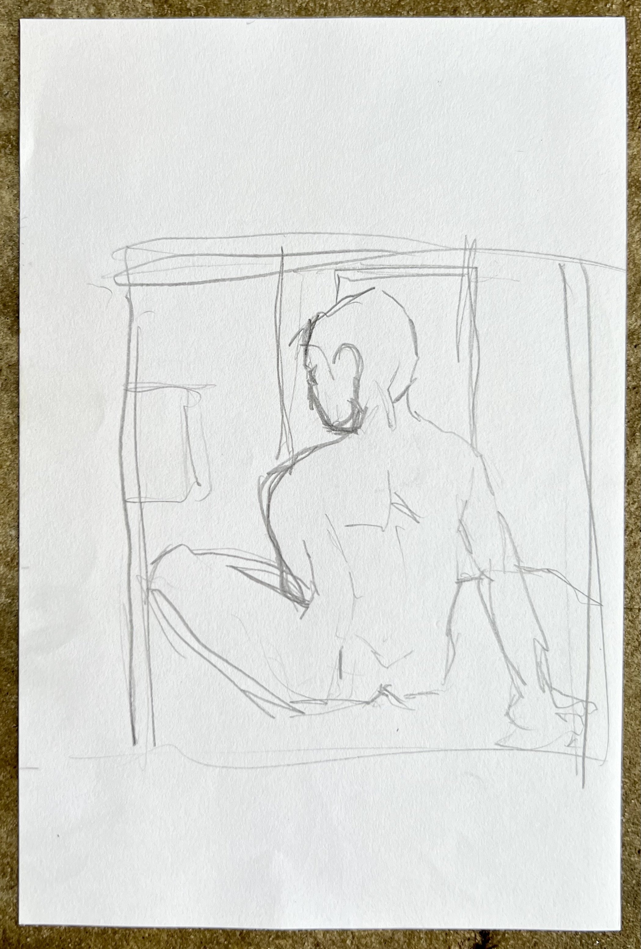 Male figure study xix