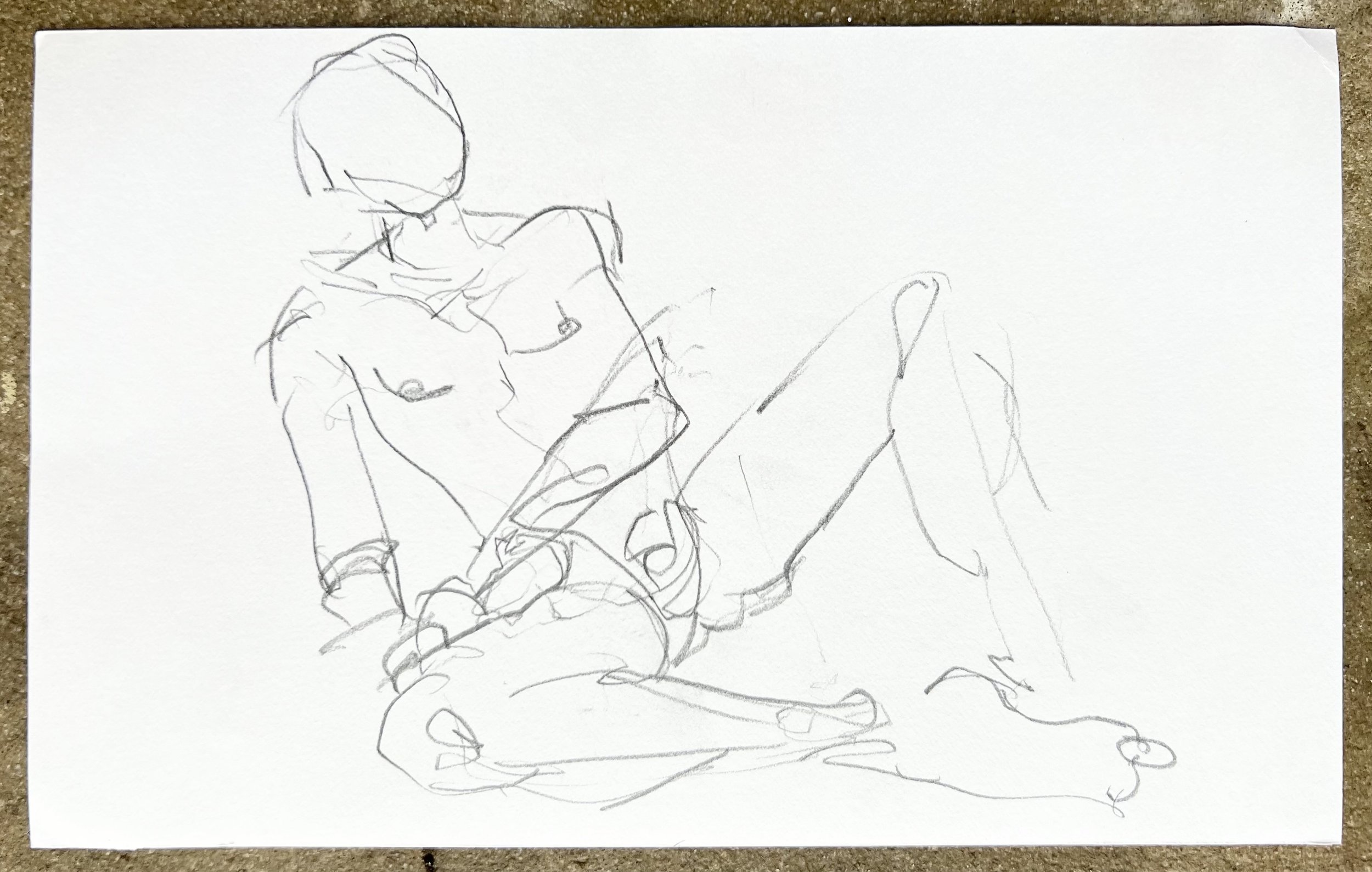 Male figure gesture iii