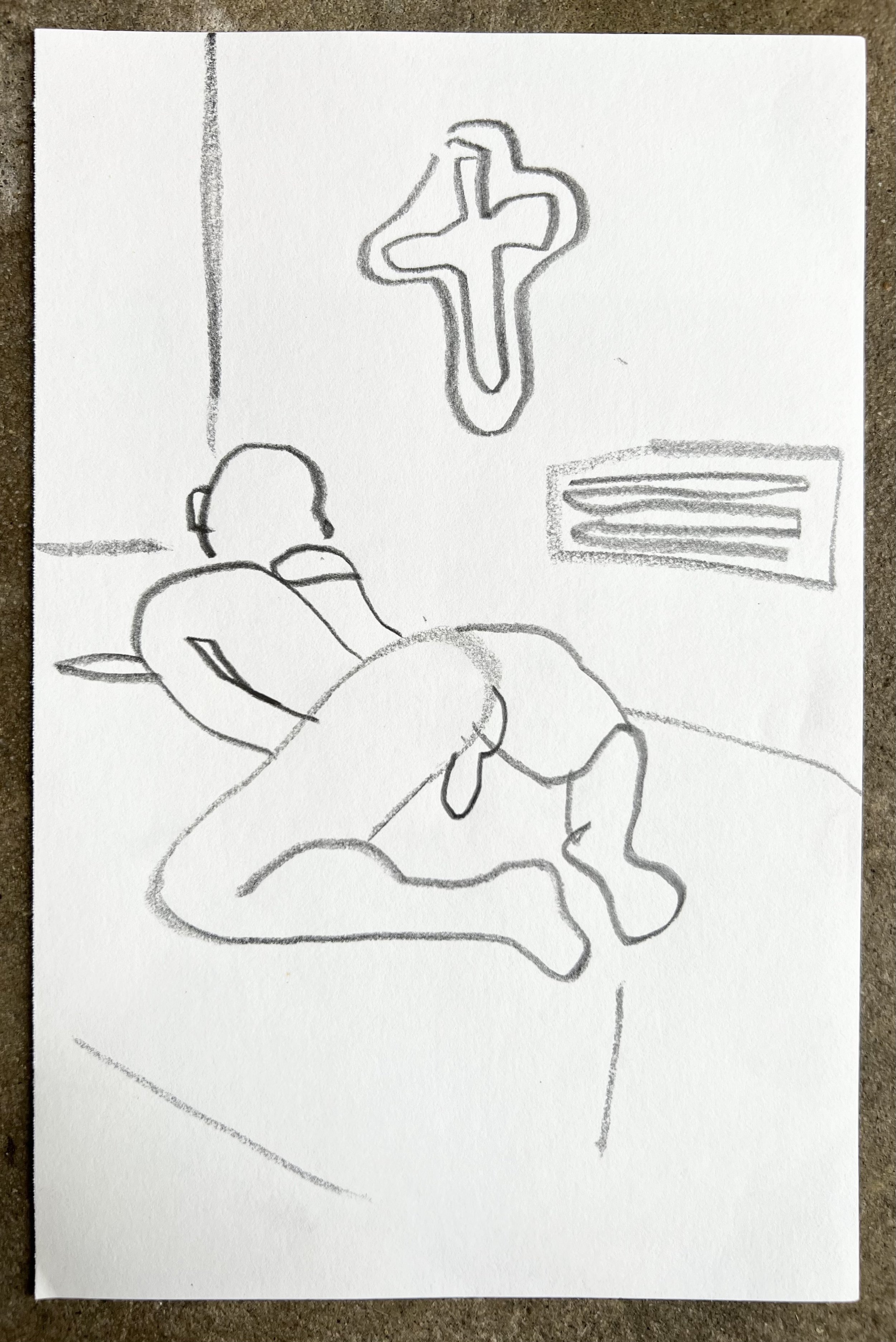 Male figure gesture vii