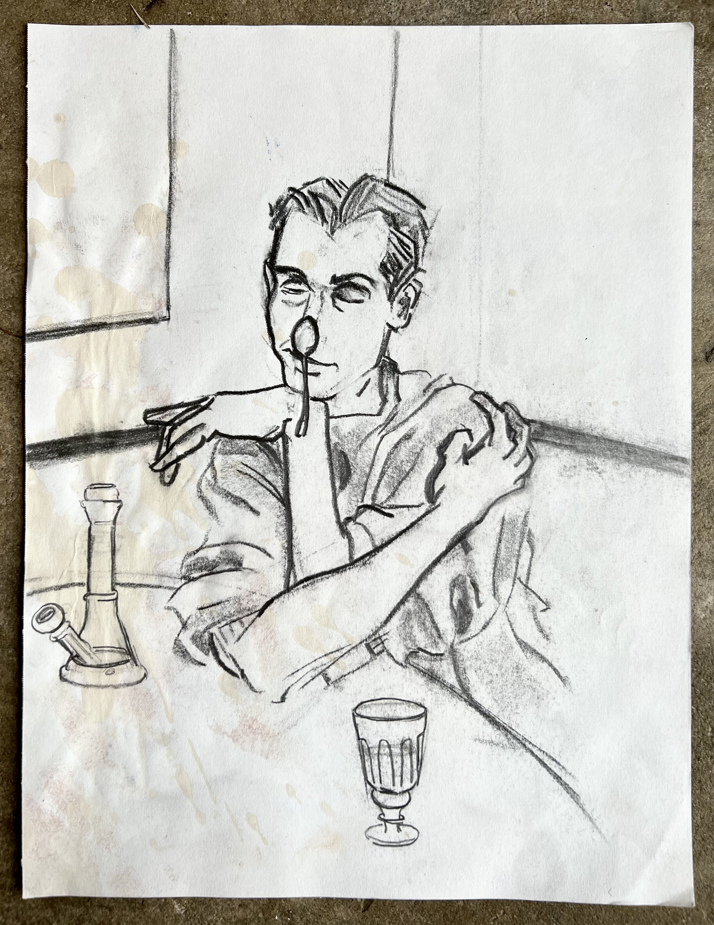 Study for 'Absinthe drinker' i