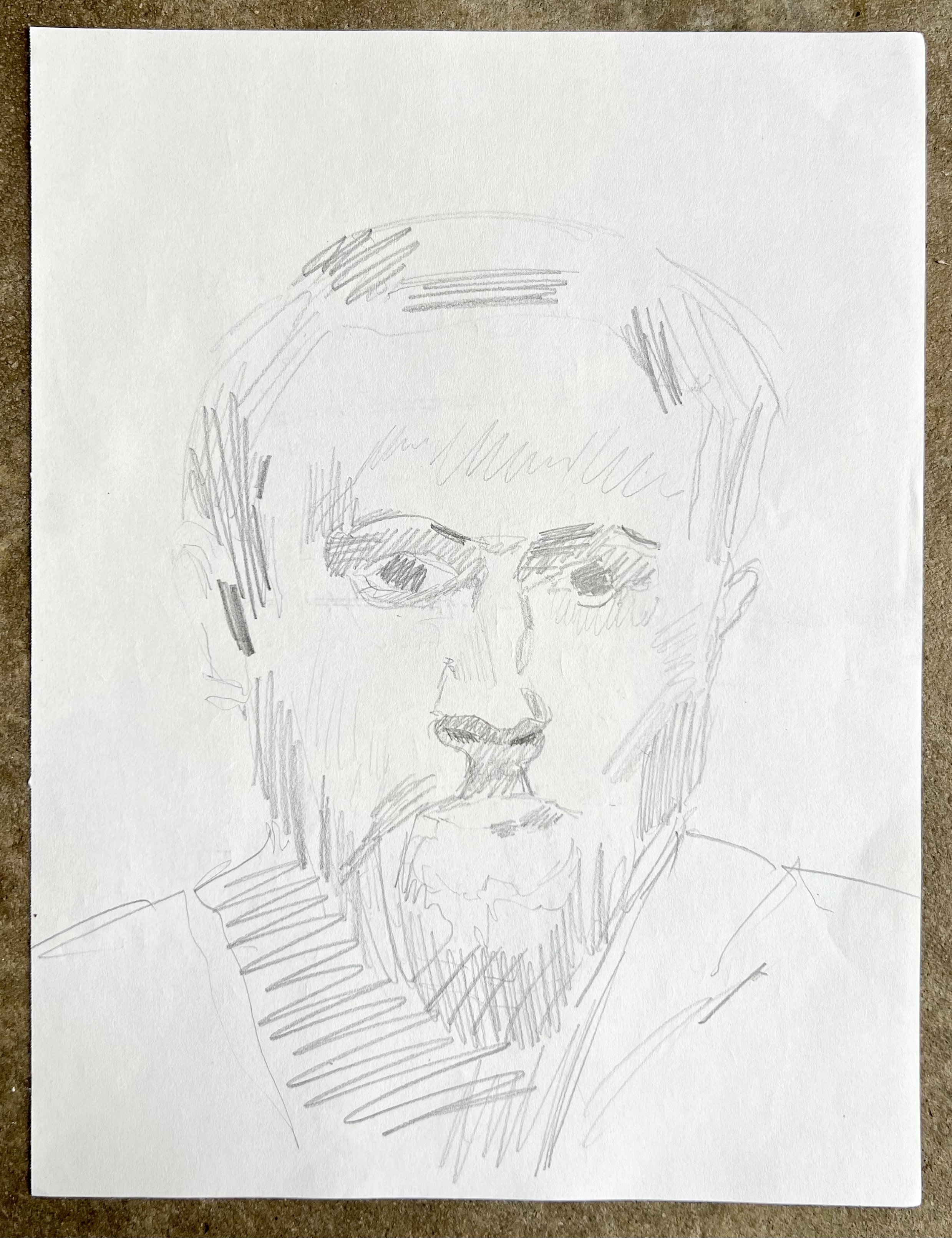 Study of Edouard Vuillard self-portrait