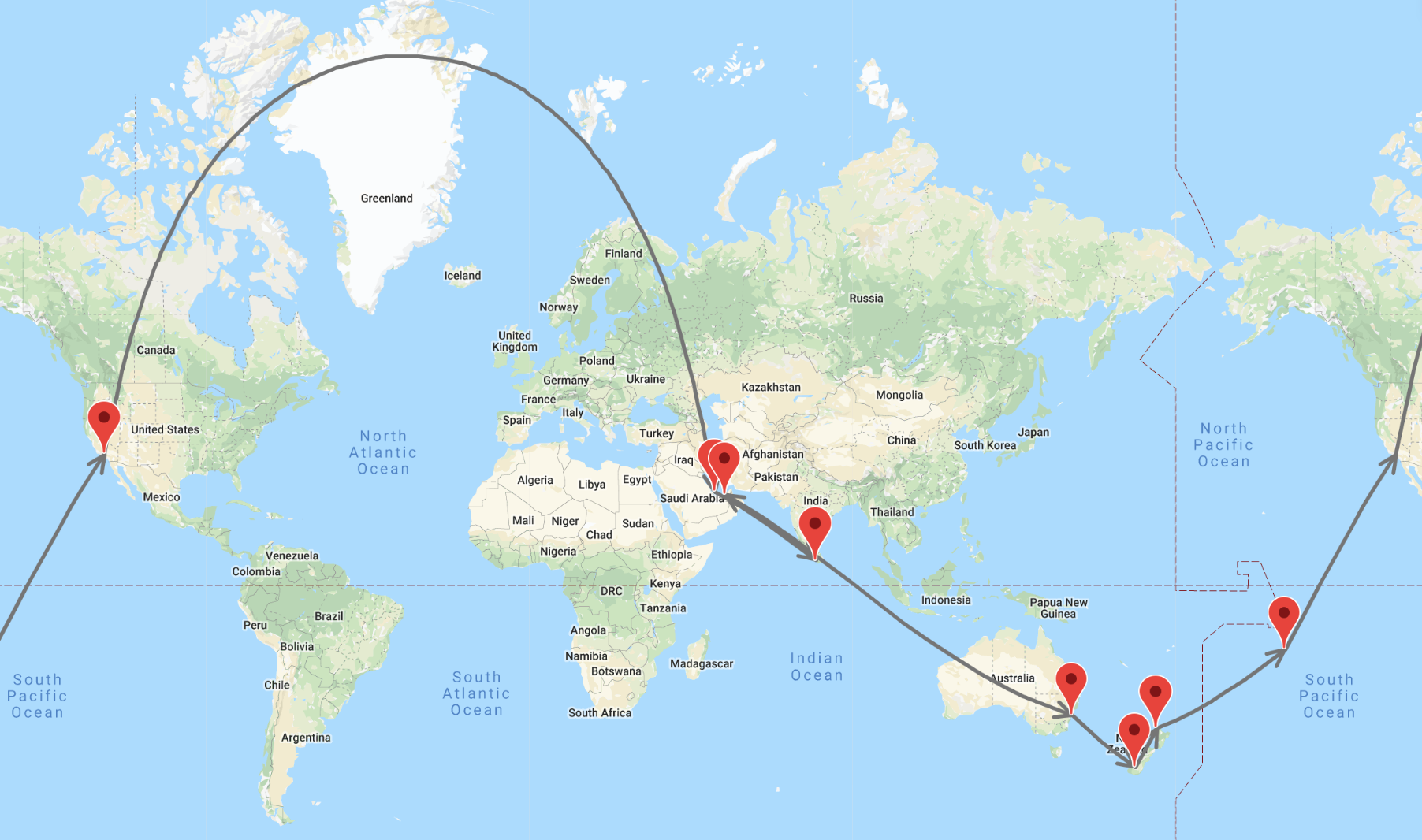Made with https://tripplanner.airtreks.com/