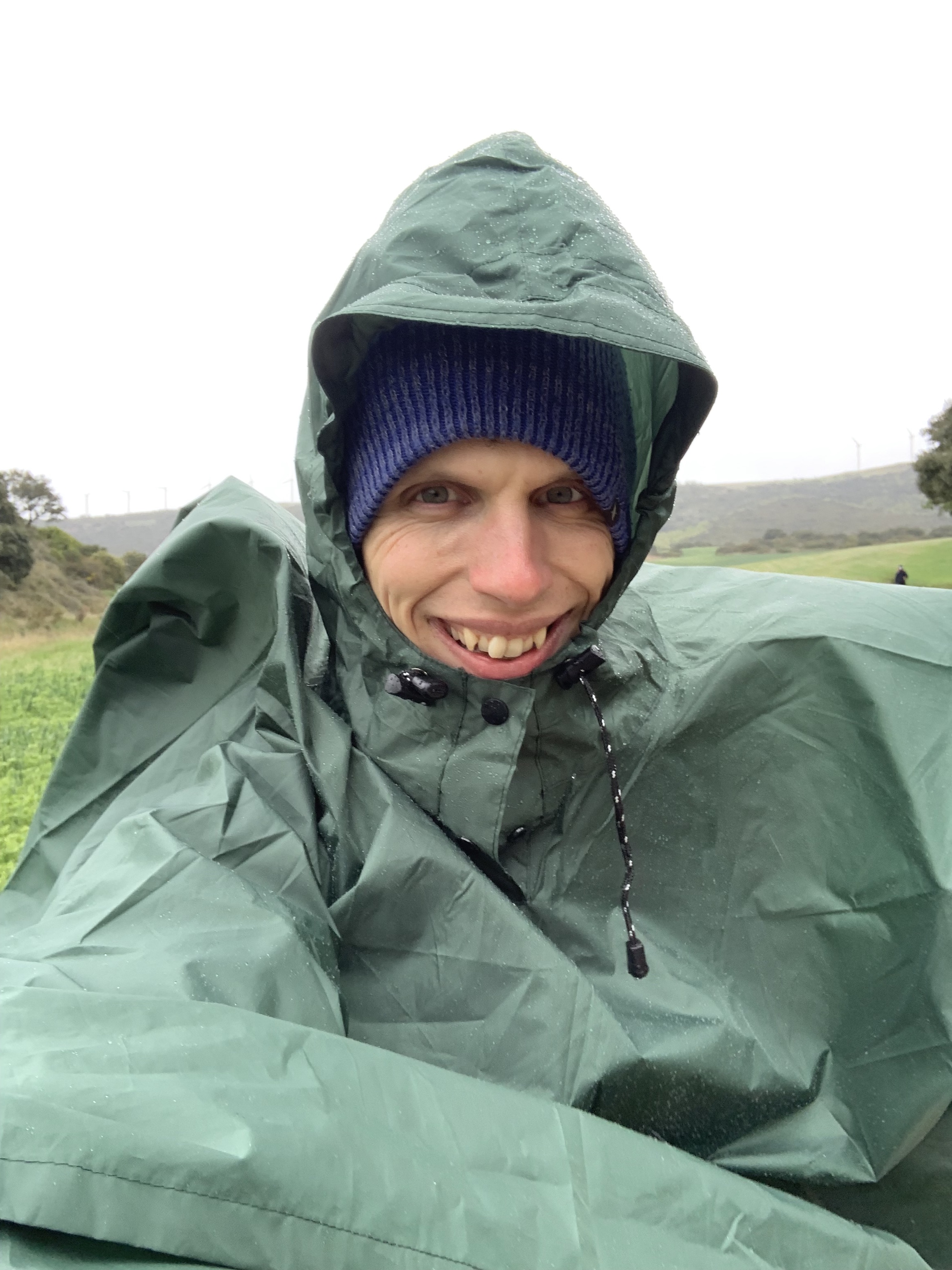 Ponchos aren’t great in the wind.