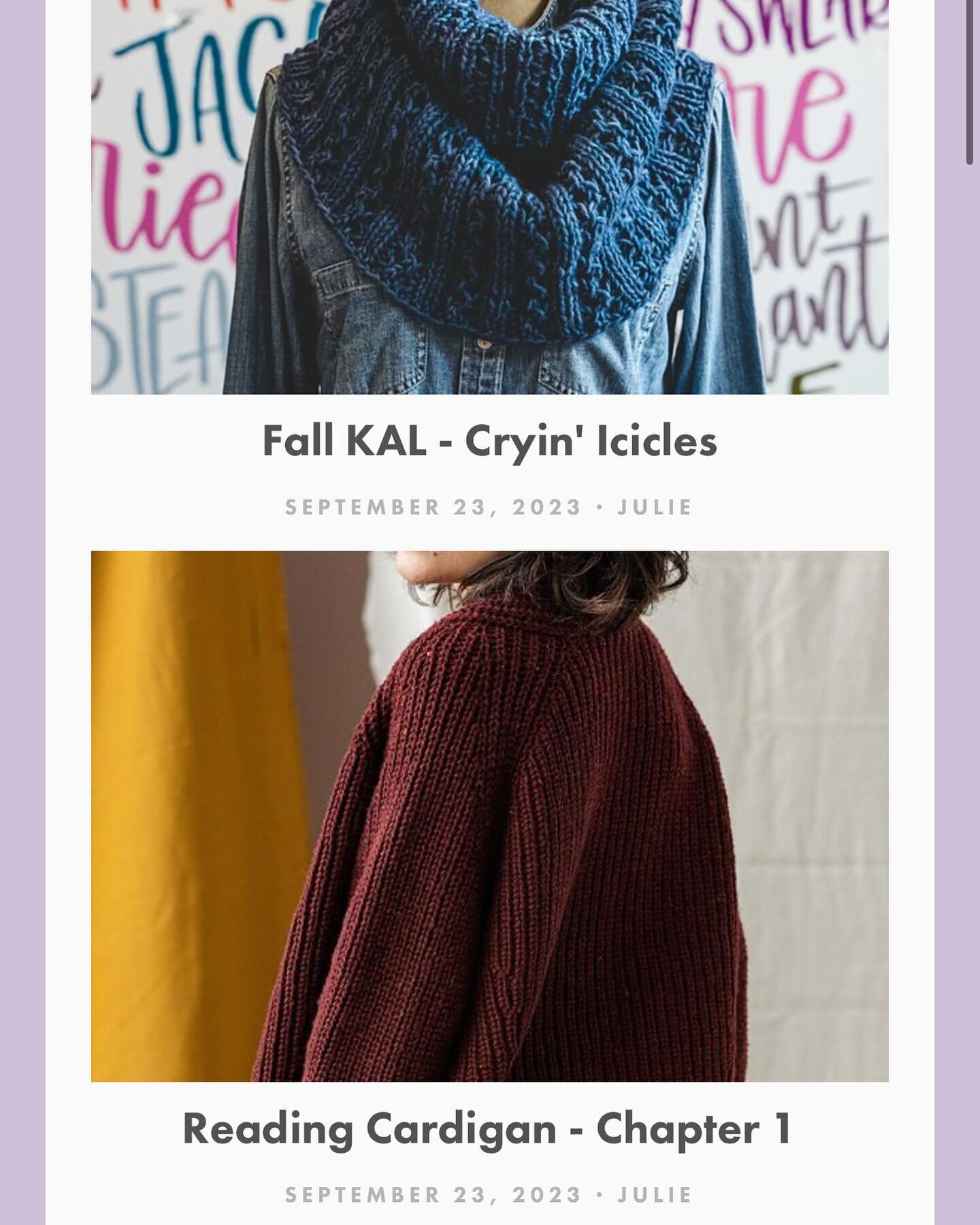 It is cast on day for our Fall KALs! Read the blog posts in our link in bio. #knitting #knitalong #brooklyntweed
