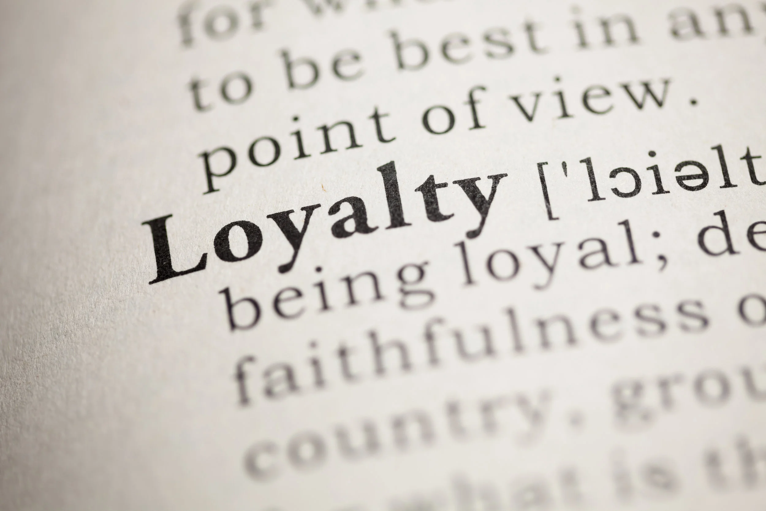 Loyalty Loyalty Loyalty