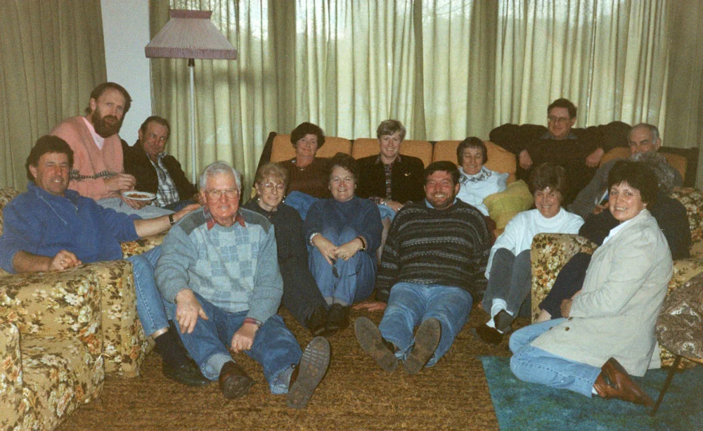 A reunion of the CROPS campaigners who saved our district from North Broken Hill and Noranda of Canada's native forest based, elemental chlorine bleaching pulp mill .