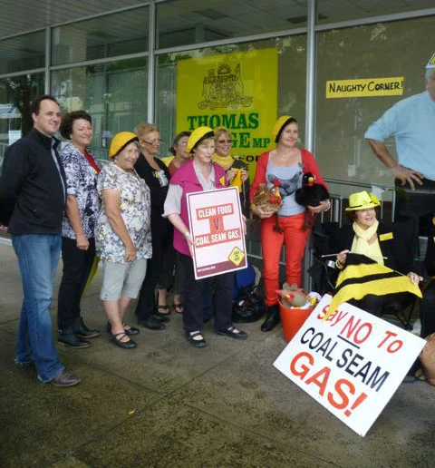 Meeting 'KNAGs' in Lismore.So proud to stand with them.