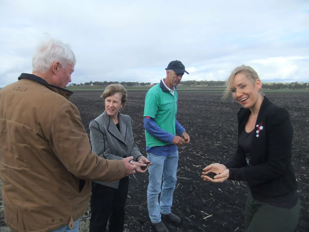 It's the soil that counts. Opposing CSG in Felton, Queensland, 2012.