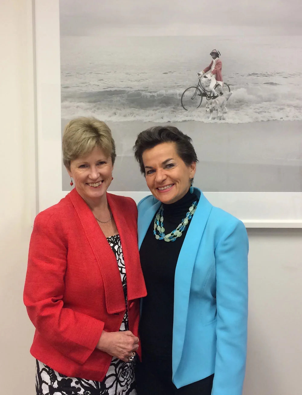 Meeting with Christiana Figueres Head of UNFCCC at Parliament House in Canberra, 2015.
