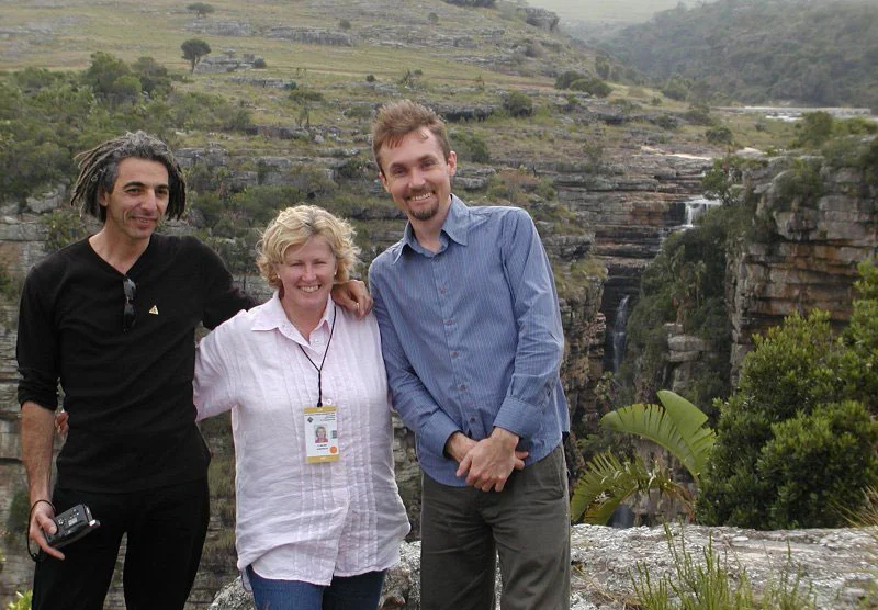 Visiting South Africa's wild coastline in 2003 with Dave McKenzie and Anthony Esposito.