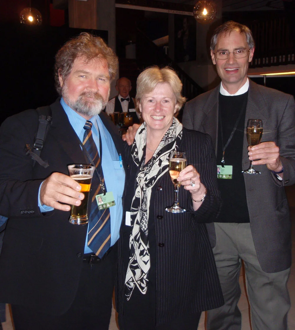 Attending the World Heritage Committee meeting in Christchurch, New Zealand with Alec Marr and Geoff Law to try to secure a UNESCO Mission to inspect Tasmania's forests.