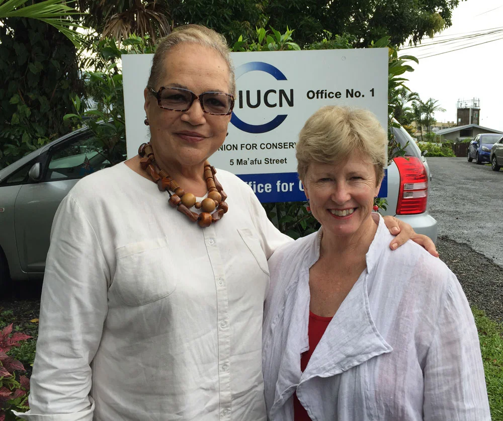Visiting the Oceania regional office, Fiji in 2016 with former Fiji Environment Minister who helped to facilitate the establishment of Oceania Regional Office there .