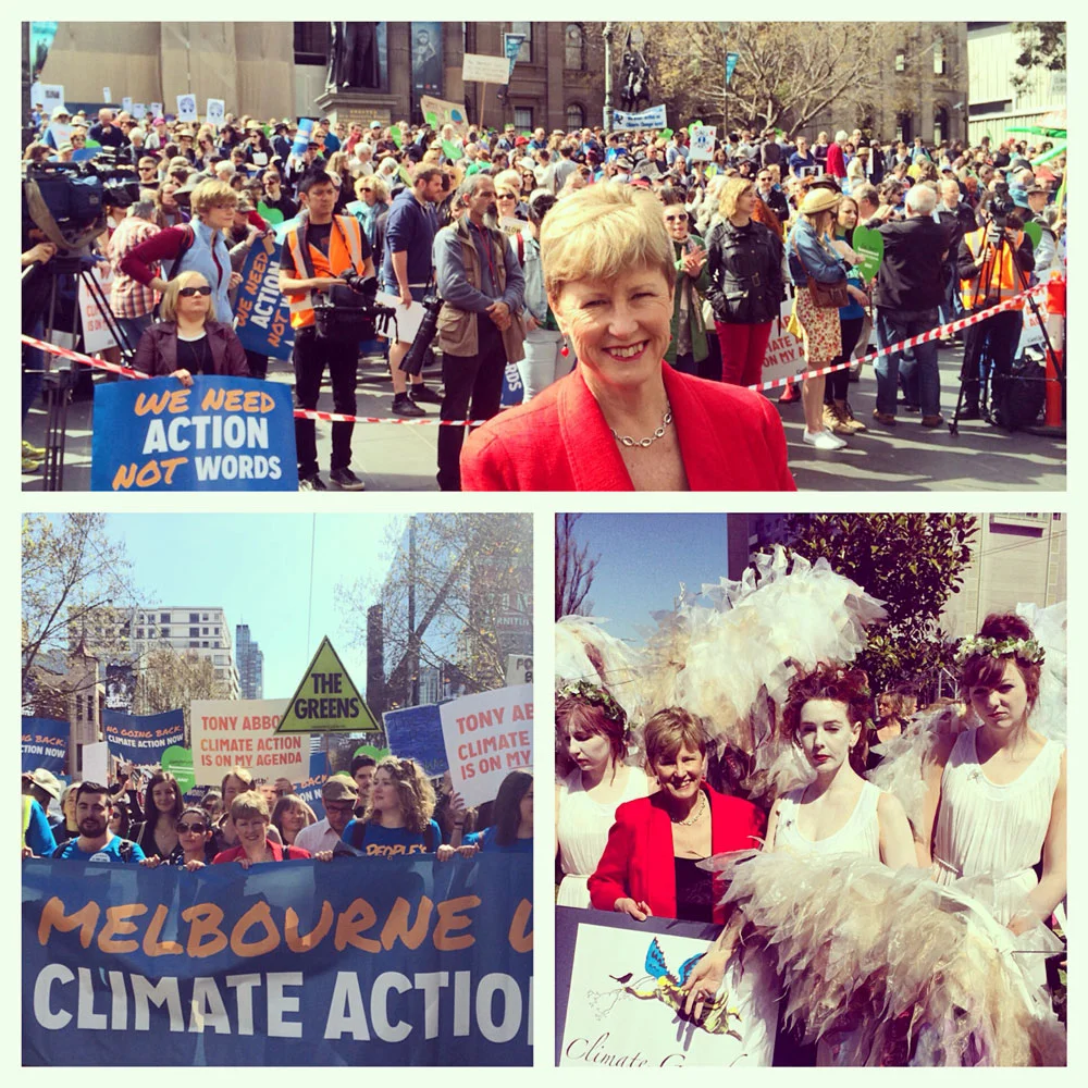 Huge Melbourne rally for climate action 2014.