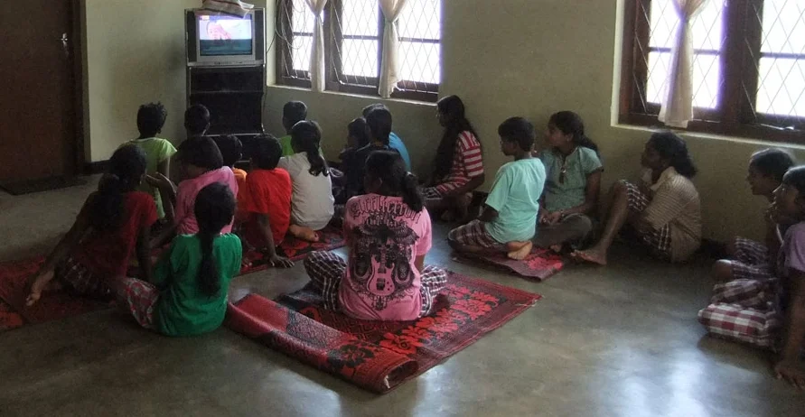 Common room in the orphanage.