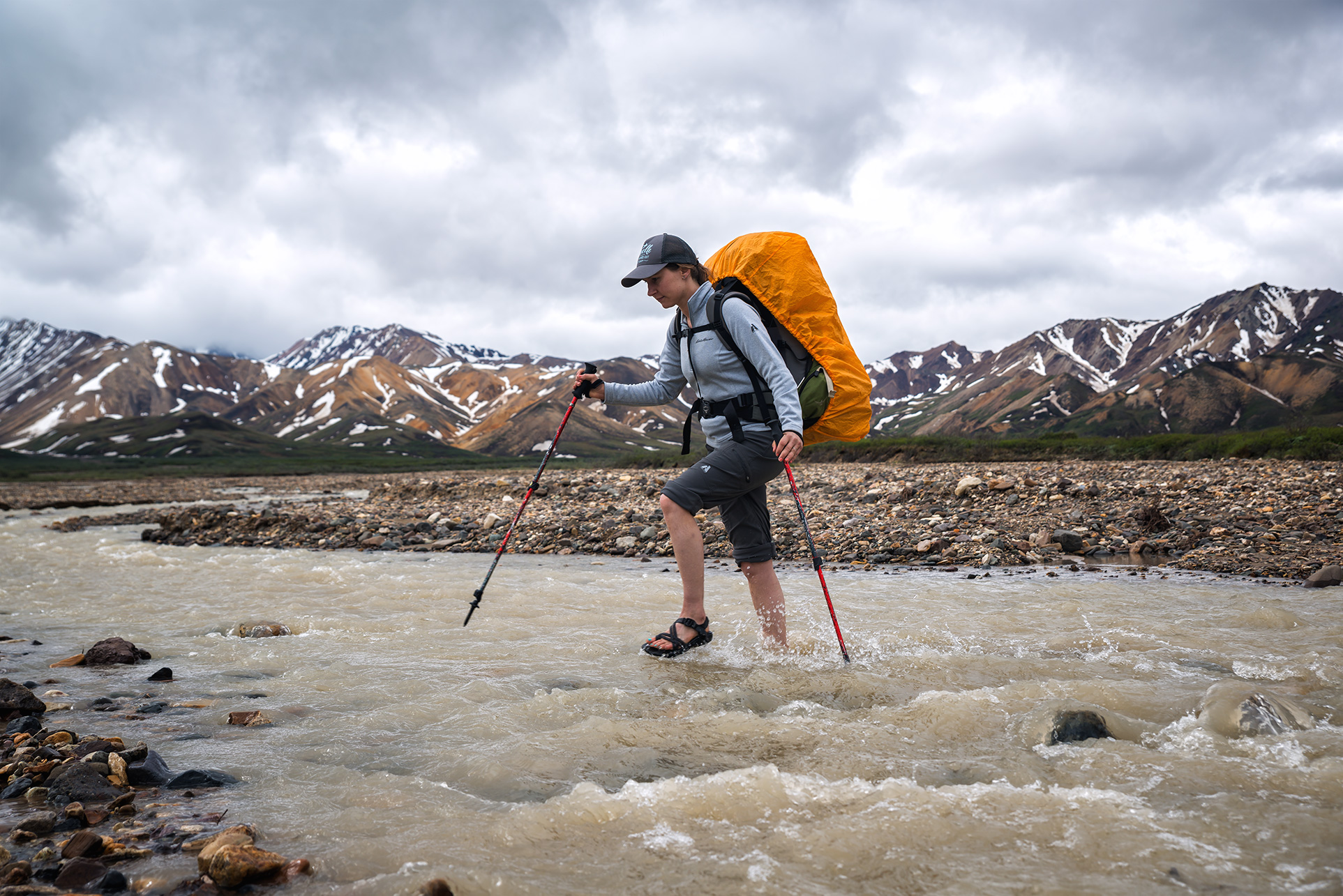 From start to finish our adventure was as much wildlife safari as it was backpacking expedition. In the span of a few days we saw several grizzly bears, moose, caribou, golden eagles, dall sheep, and a lone wolf protecting his kill in the middle of a braided river.