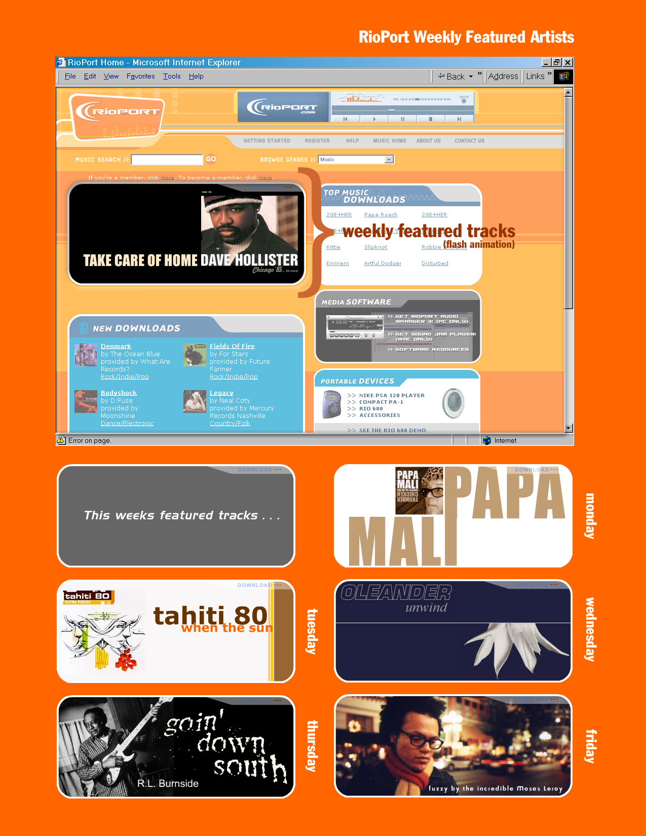 RioPort Mainpage