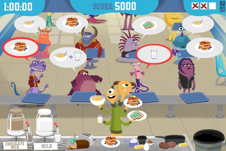 Monster's U: Beastly Breakfast Blitz