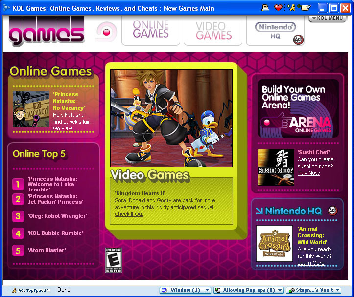 KOL Games (AOL Kids)