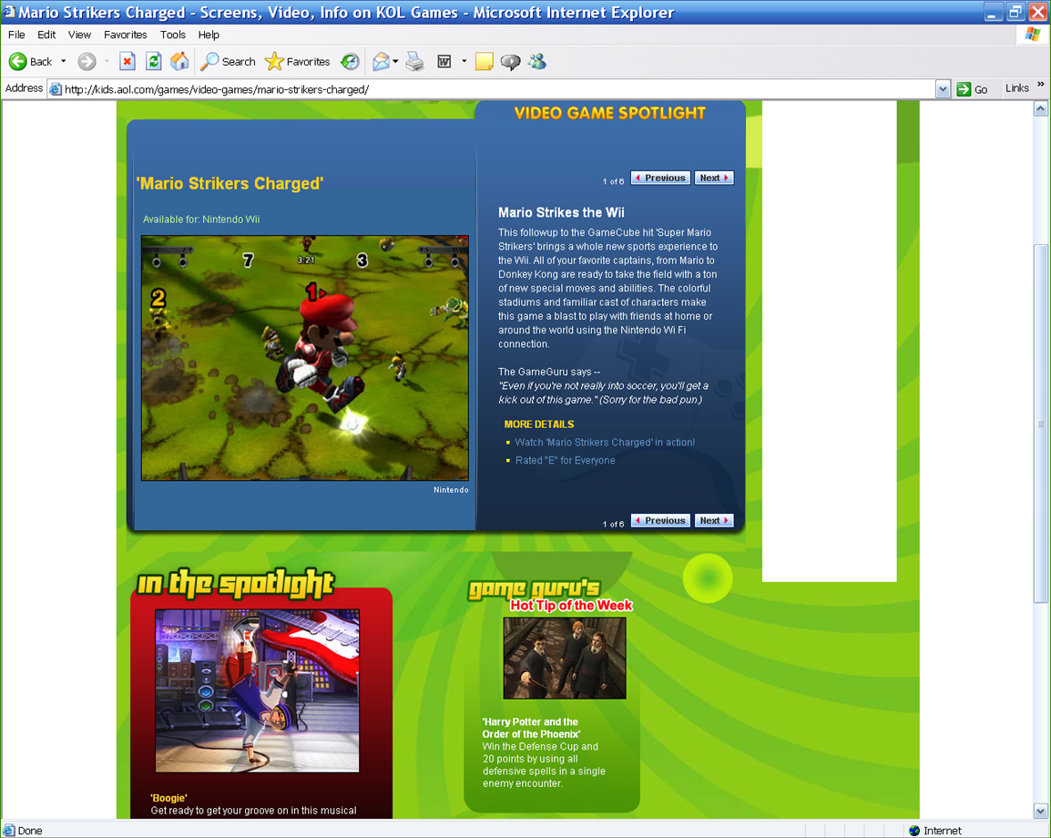 KOL Games Editorial (AOL Kids)