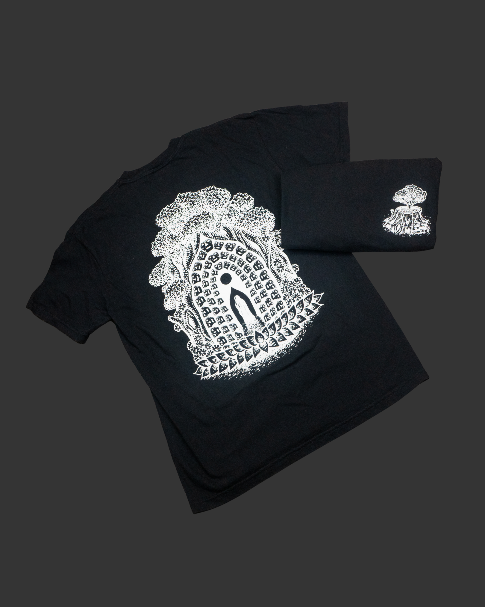 HOMES TREE OF LIFE T-SHIRT - BLACK & WHITE