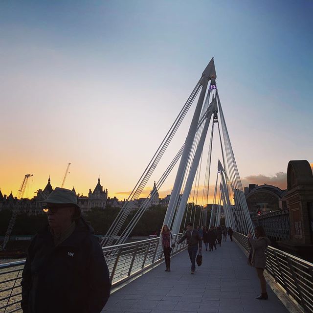 Beautiful sunset in London this evening.