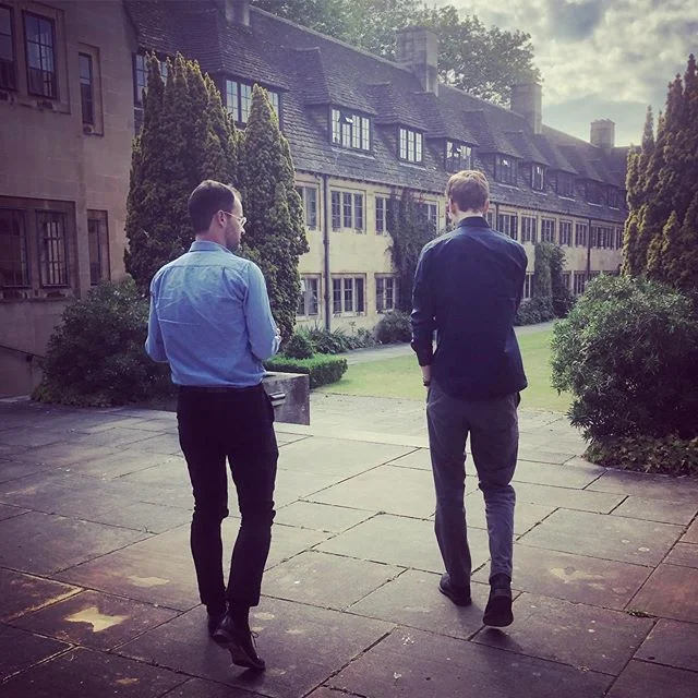 Although I am thrilled to be joining my new colleagues at UC Davis, I am also so sad to be parting from my colleagues at Nuffield. I am so grateful: to Andreas and Maxime, my cohort-mates (pictured here), for their laughter and friendship; to my housemate Jonas, for his kindness and care; to my fellow politics postdocs Solé and Asli, who brought so much joy into my life; to Andy, Ben, Jane, and Ezequiel, who mentored me through a rocky year; to Caroline, Eleni, and Andrew, for allowing me to join such a warm and passionate community; to Dave, Mara, Stathis, Anja, David, Ray, Alex, Robin, Cécile, Pepper, and Charlotte, who welcomed me into the wider world of Oxford; and to Ole, David, Bastian, Aluma, Barbara, Juan, Elise, Sonke, Lucie, and Kevin, who made room for me in everything from a Great British Bake-off to the Women’s World Cup Final in Lyon. As A.A. Milne wrote: “How lucky am I to have something that makes saying goodbye so hard.”